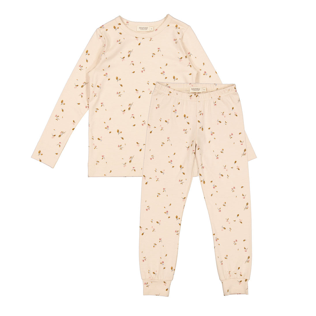 Girls Light Pink Floral Nightwear Set