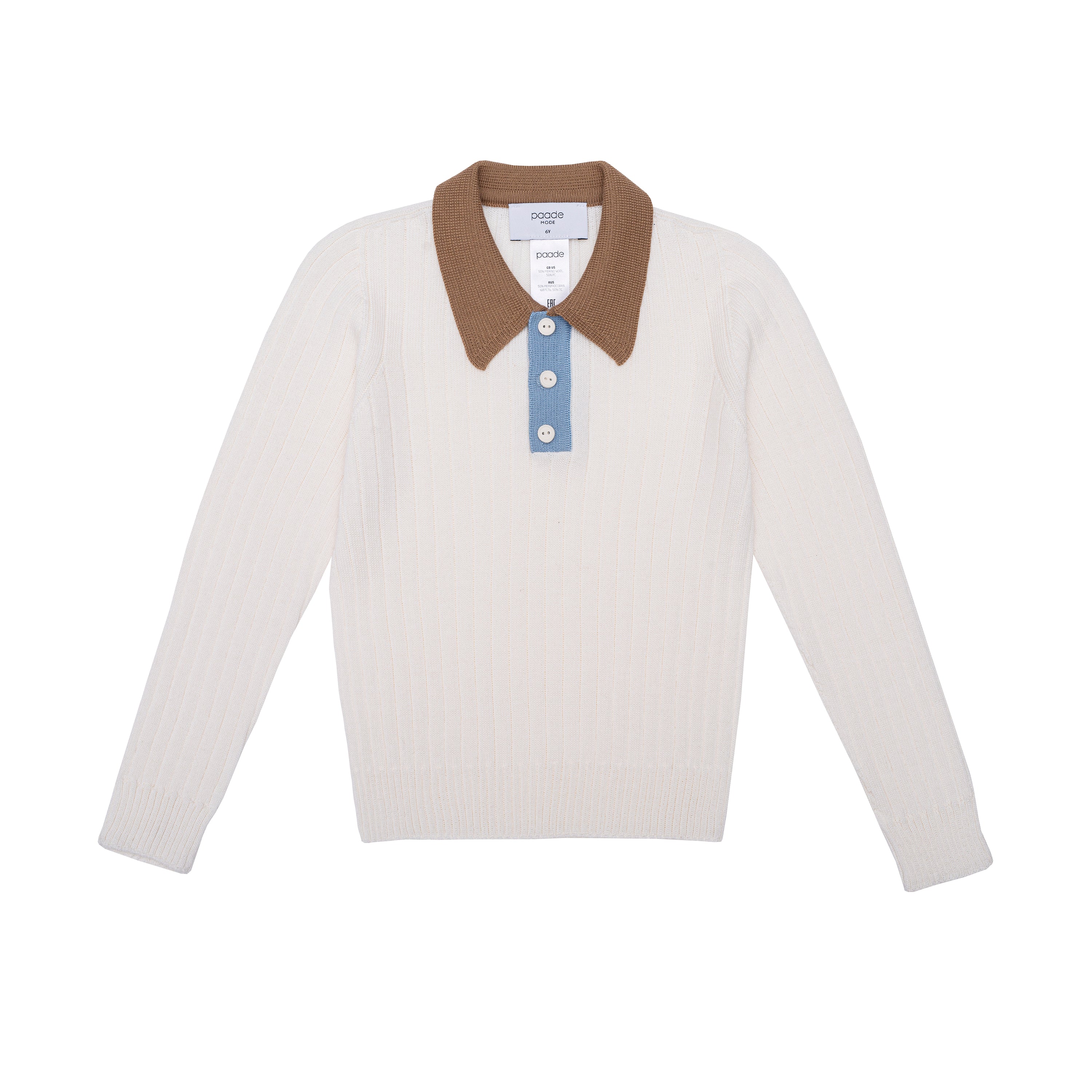 Boys & Girls White Wool Sweater