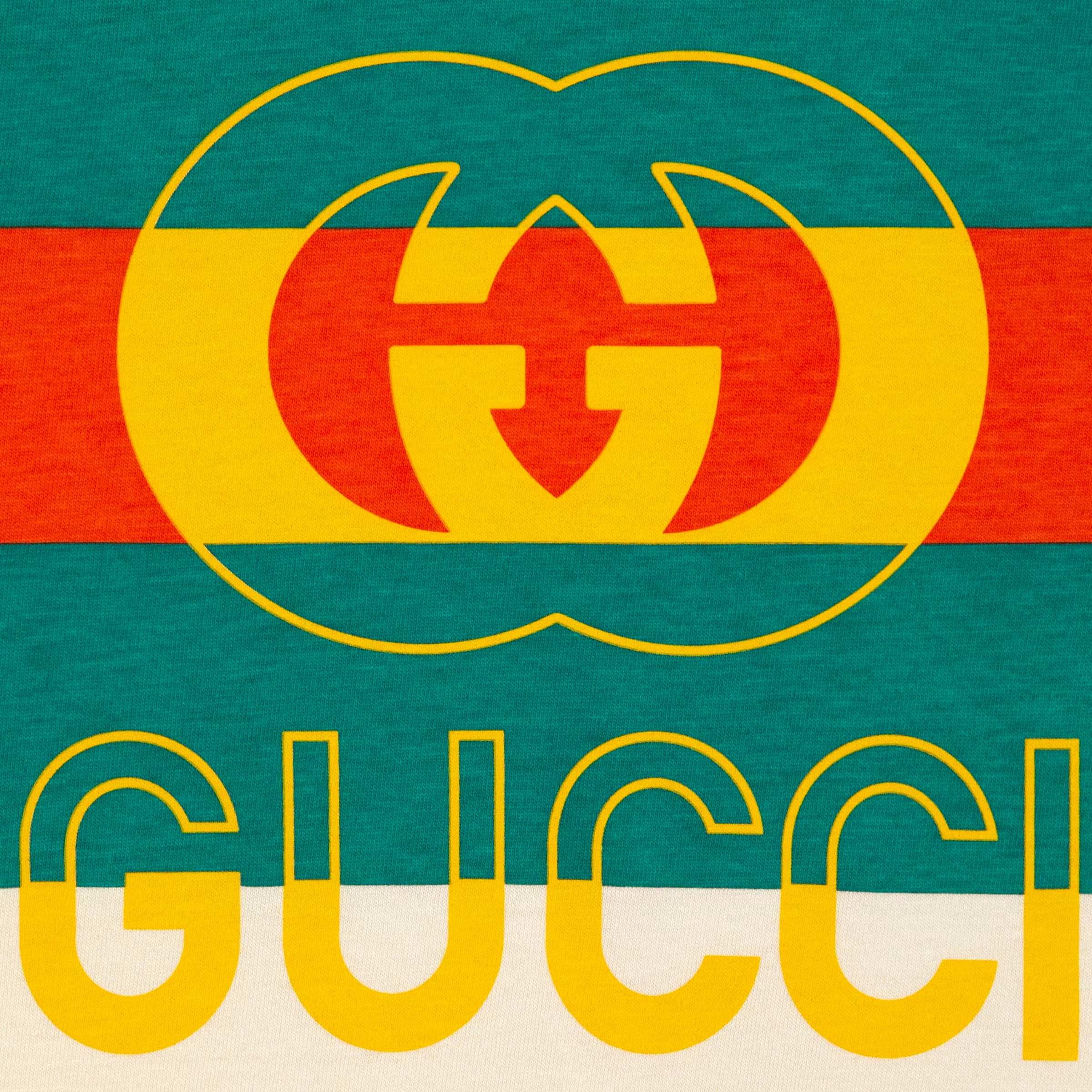 Boys & Girls Green Logo Cotton T-Shirt