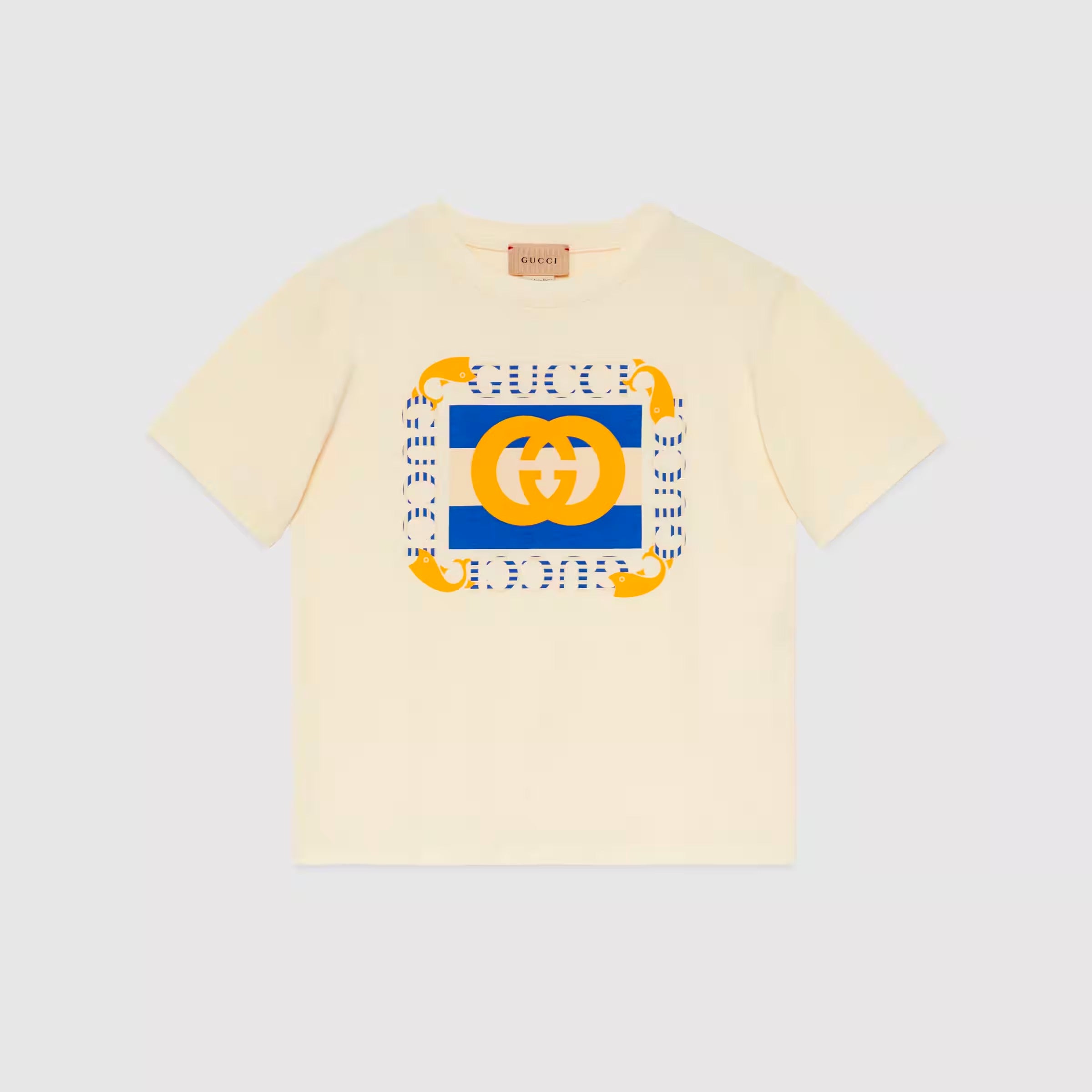 Boys & Girls White Logo Cotton T-Shirt