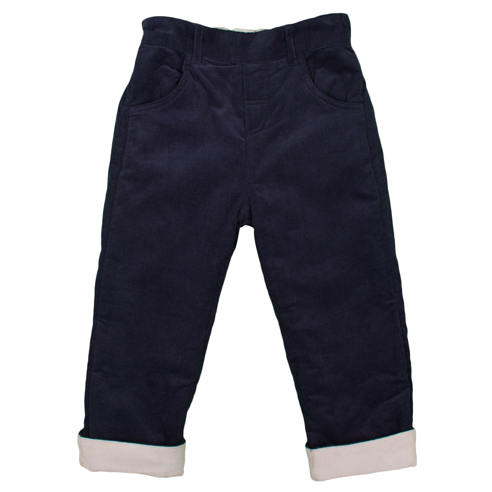 Baby Boys Navy Blue  Reversible Pants - CÉMAROSE | Children's Fashion Store - 1
