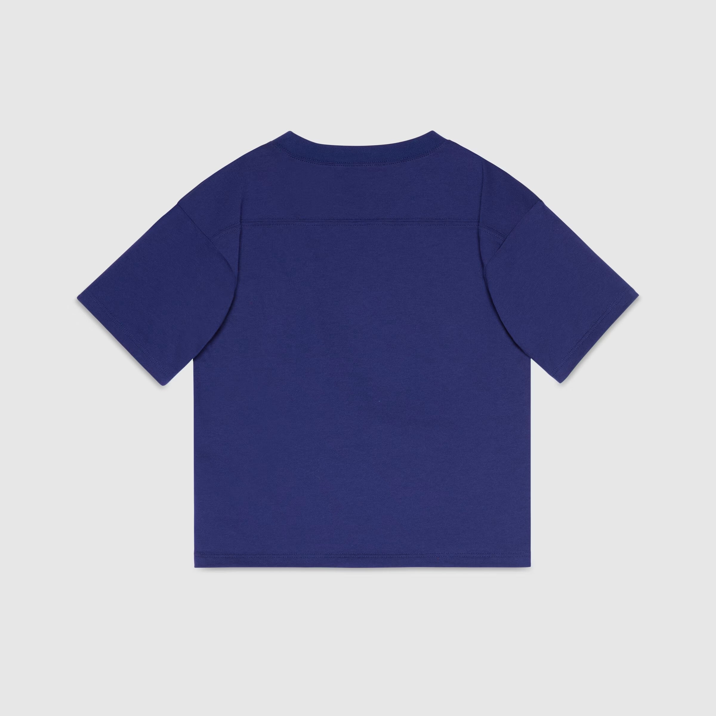 Boys & Girls Blue Logo Cotton T-Shirt