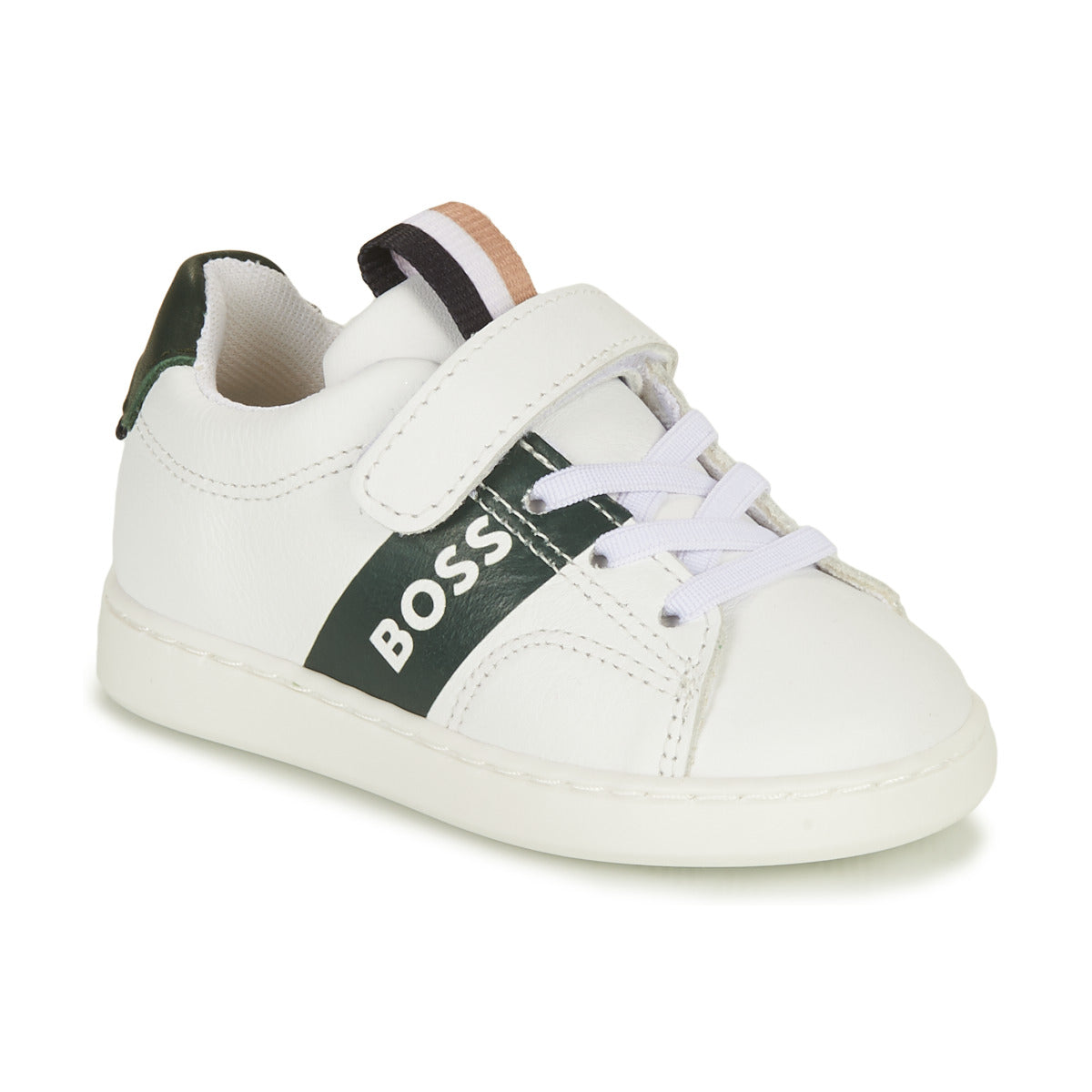 Baby Boys White Logo Shoes