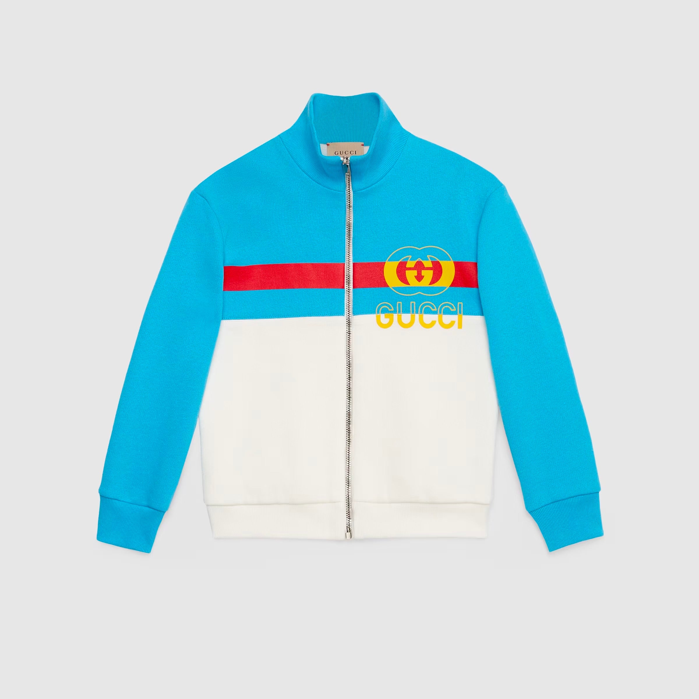 Boys & Girls Blue Logo Zip-Up Jacket