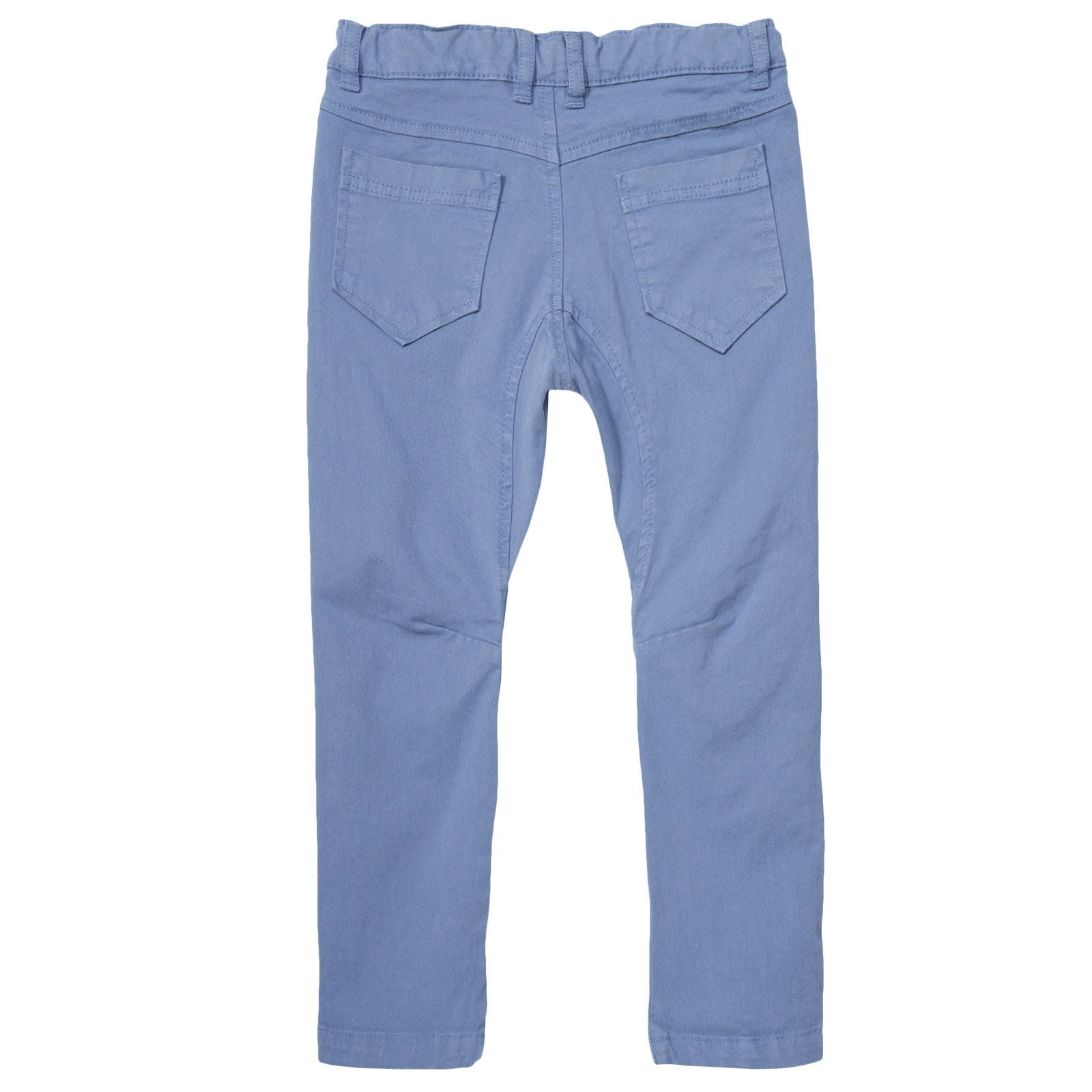 Boys Blue Slim Fit Cotton Trousers - CÉMAROSE | Children's Fashion Store - 2