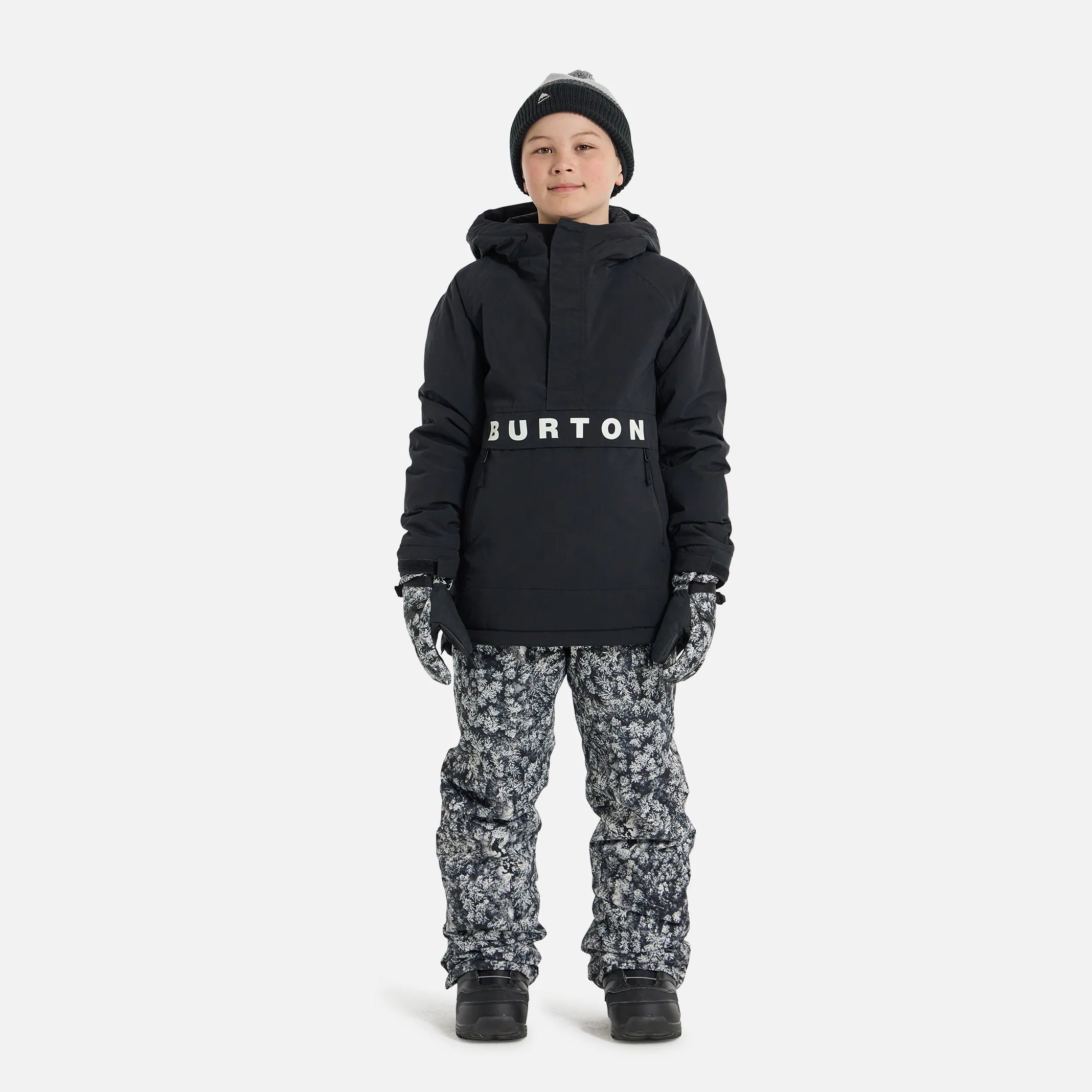 Boys & Girls Black Snow Jacket