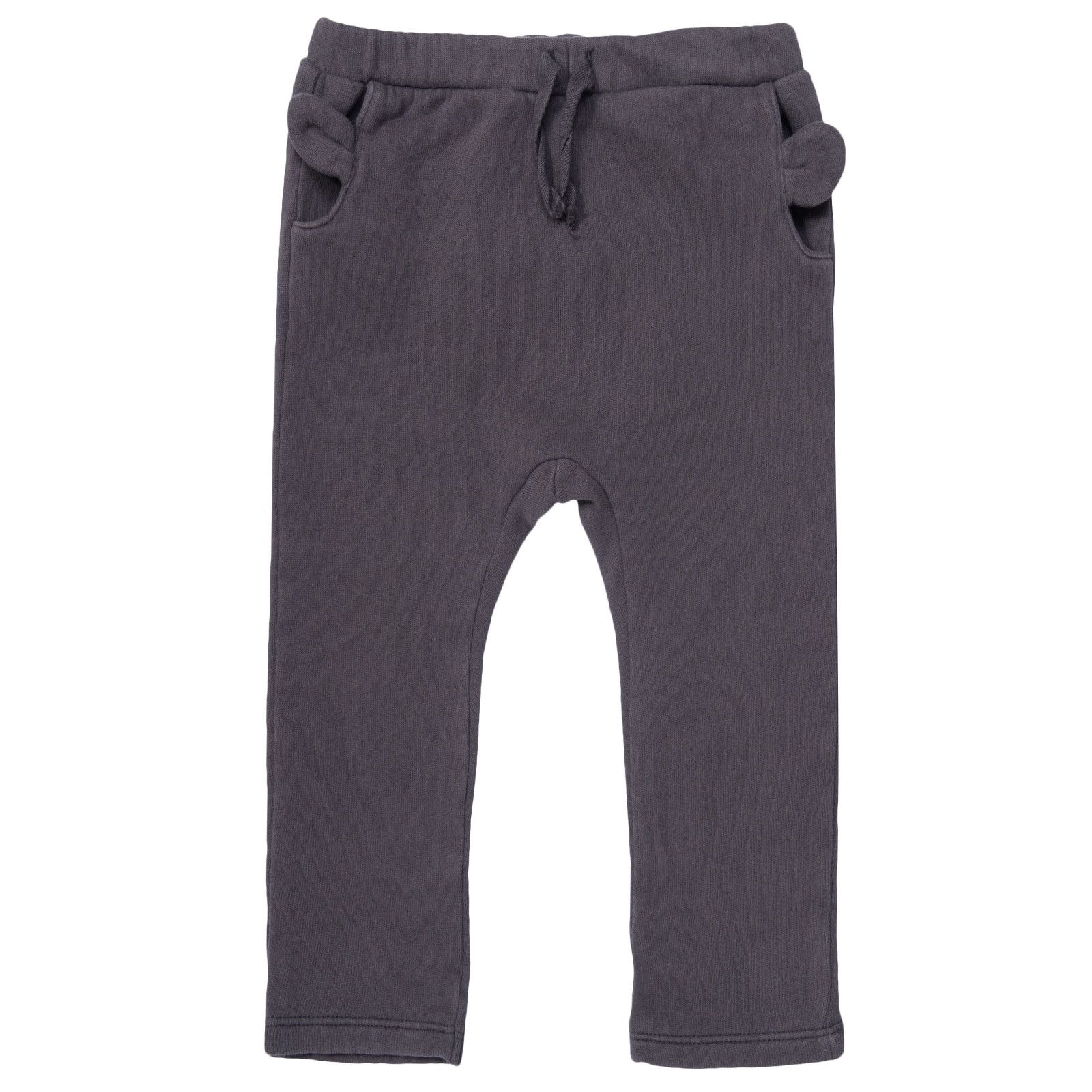 Baby Boys Dark Grey Ear Trims Pockets Trousers - CÉMAROSE | Children's Fashion Store - 1