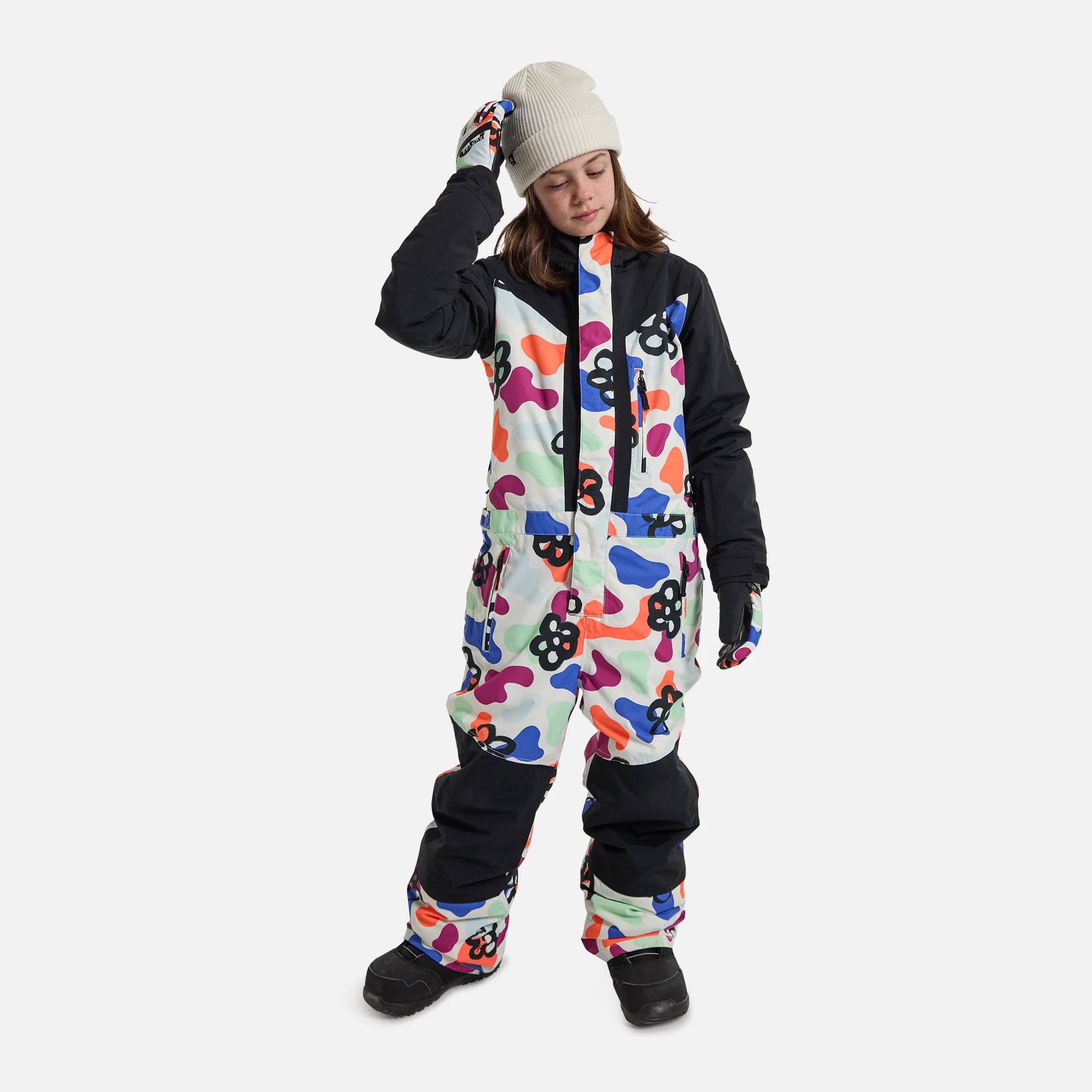 Boys & Girls Multicolor Snow Jumpsuit