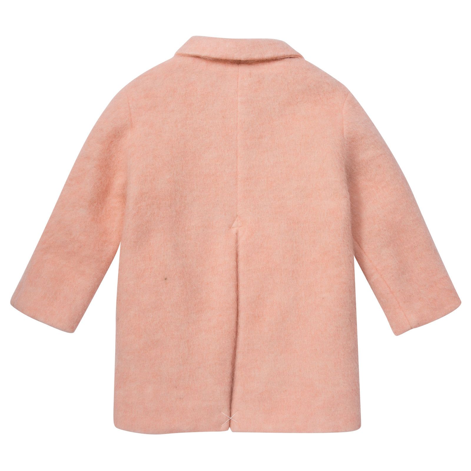 Girls Pink Polyamide Coat With Flap Pockets - CÉMAROSE | Children's Fashion Store - 2
