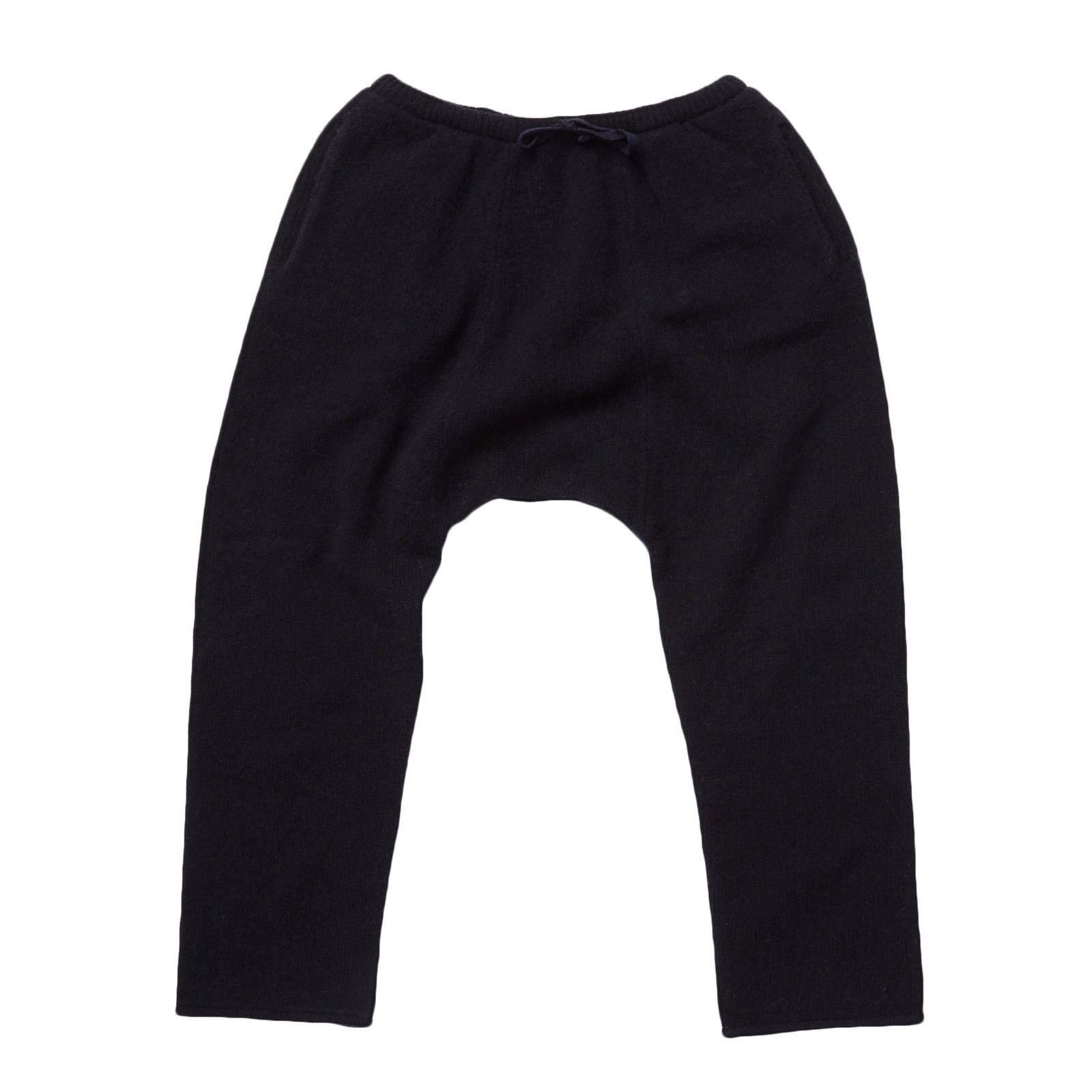Boys&Girls Navy Blue Knitted Jersey Wool Trousers - CÉMAROSE | Children's Fashion Store