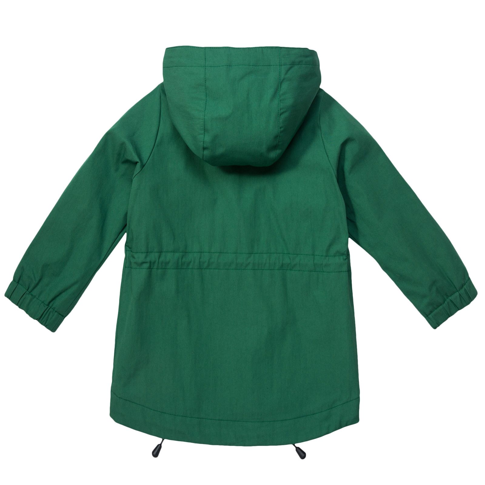 Boys Green Hooded Coat With Patch Pockets - CÉMAROSE | Children's Fashion Store - 2