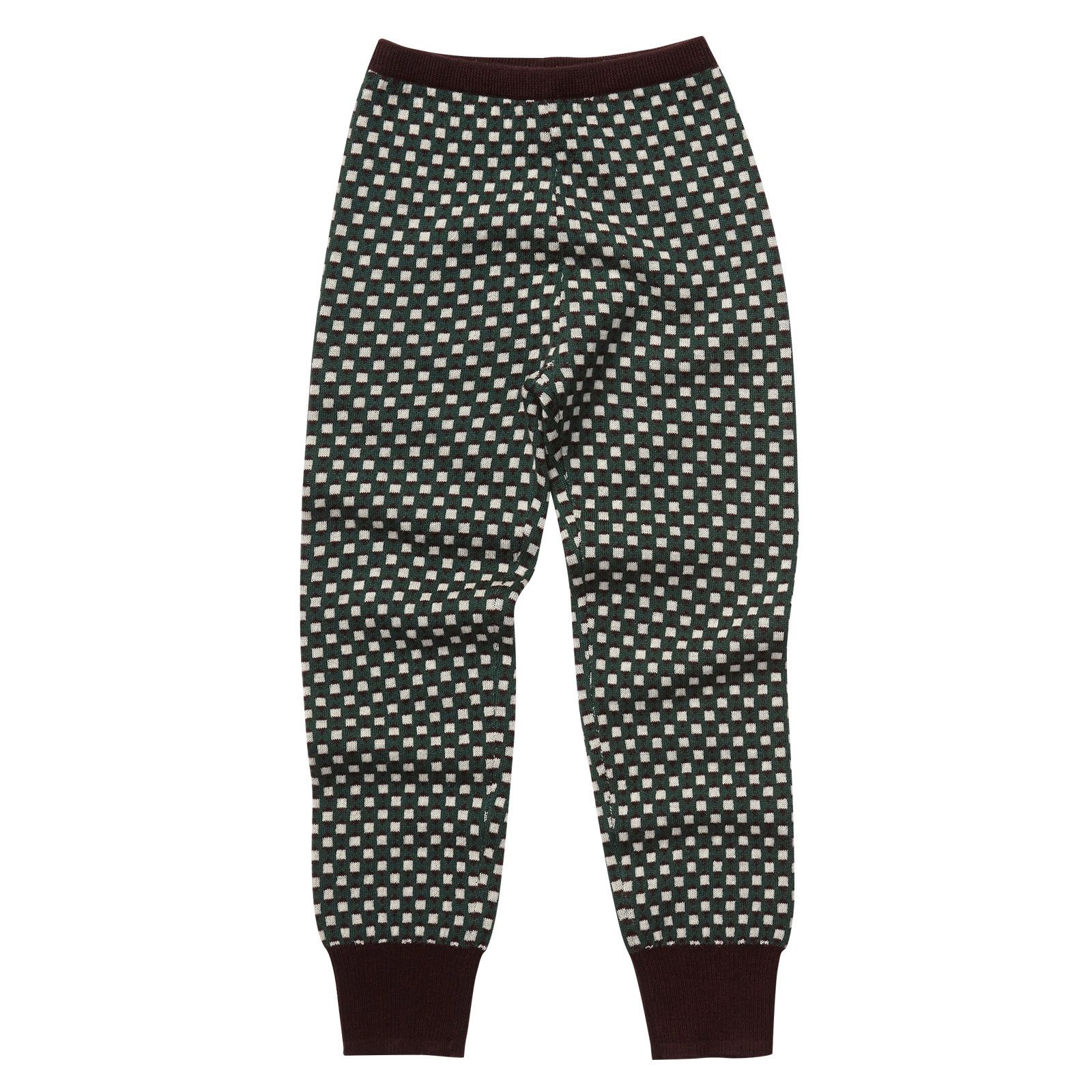 Baby Green&White Wool Knitted Wentwood Legging - CÉMAROSE | Children's Fashion Store