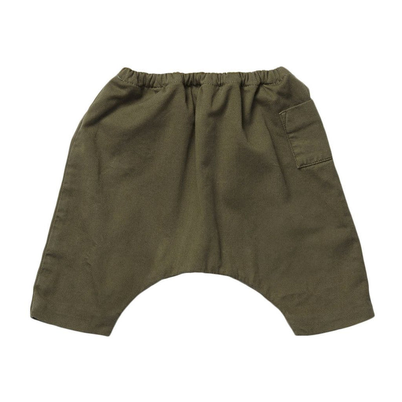 Baby Khaki Cotton Elasticated Waist Trousers - CÉMAROSE | Children's Fashion Store