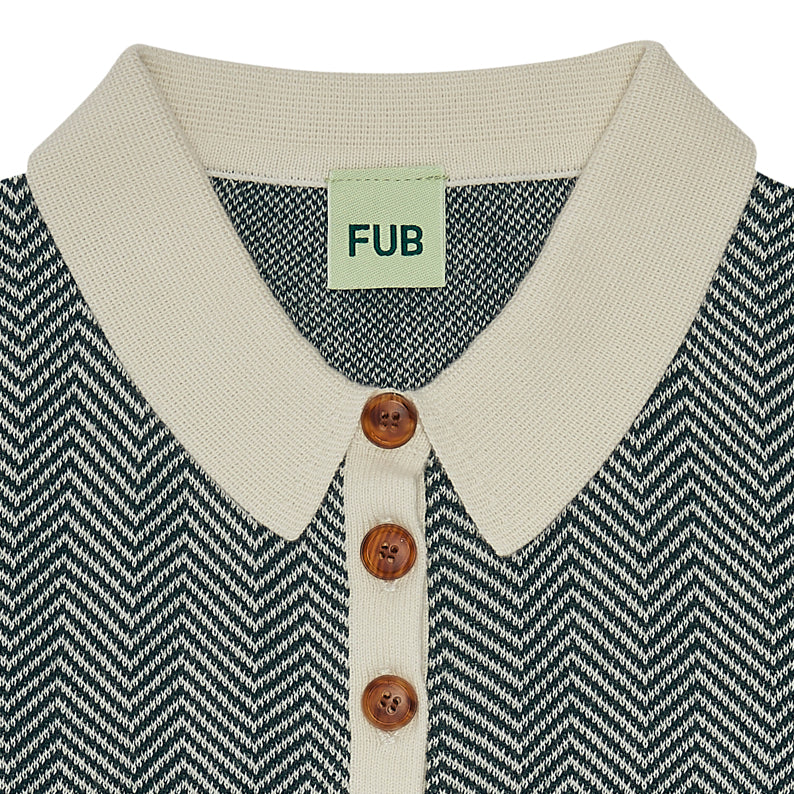 Boys & Girls Dark Green Cotton Polo Shirt
