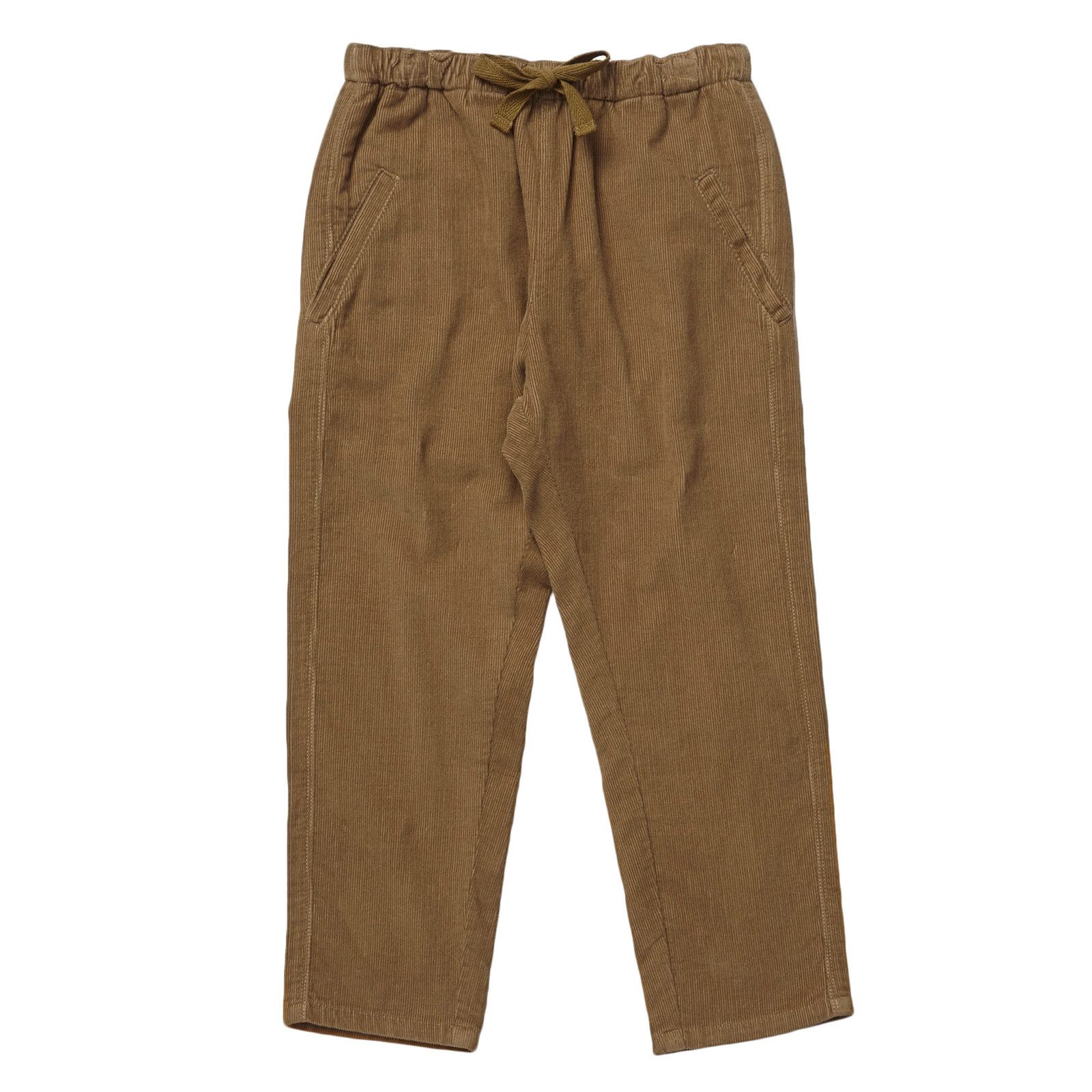 Baby Brown Cotton Grosgrain Tie Wayland Trousers - CÉMAROSE | Children's Fashion Store - 1