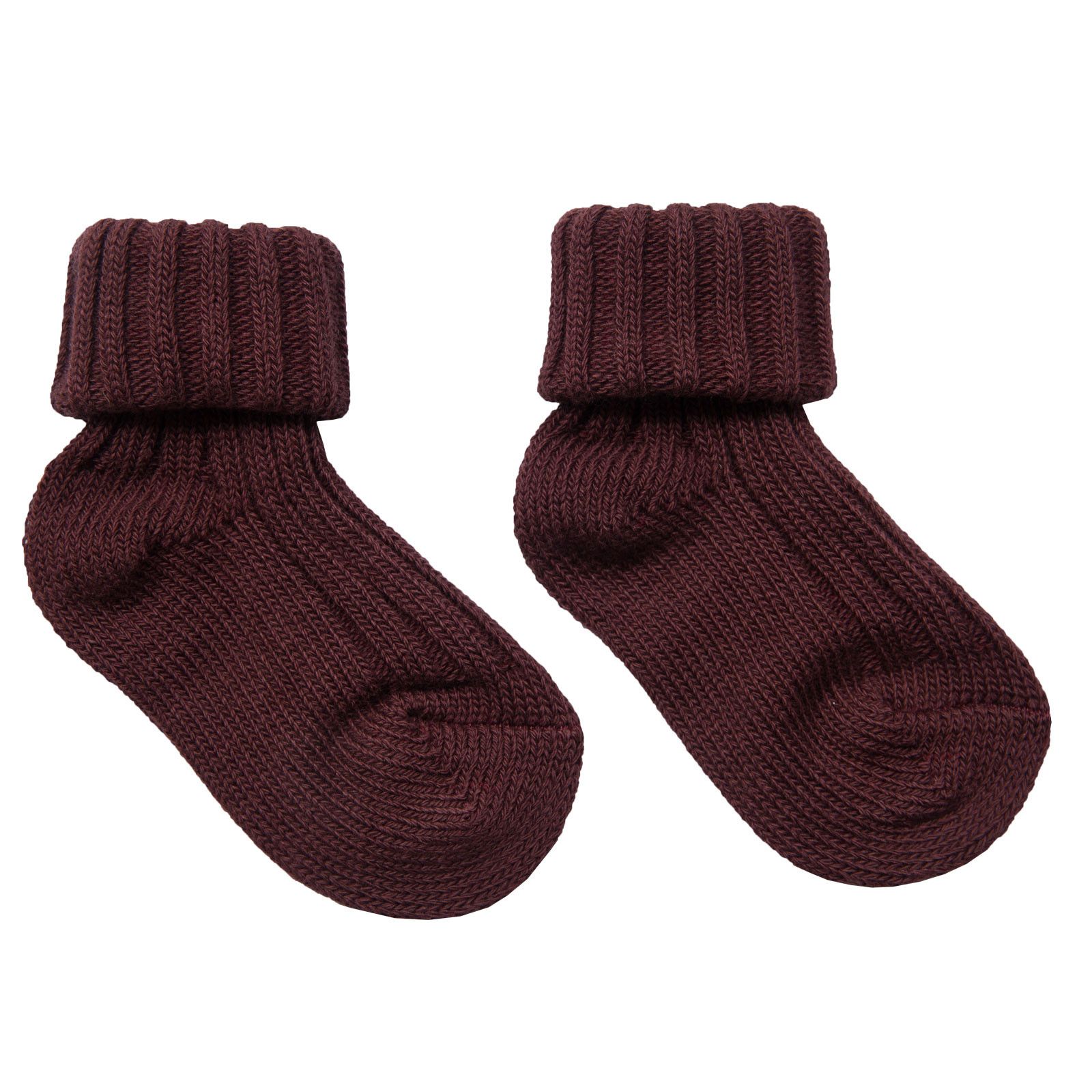 Boys&Girls Dark Red Knitted Low Socks - CÉMAROSE | Children's Fashion Store - 1