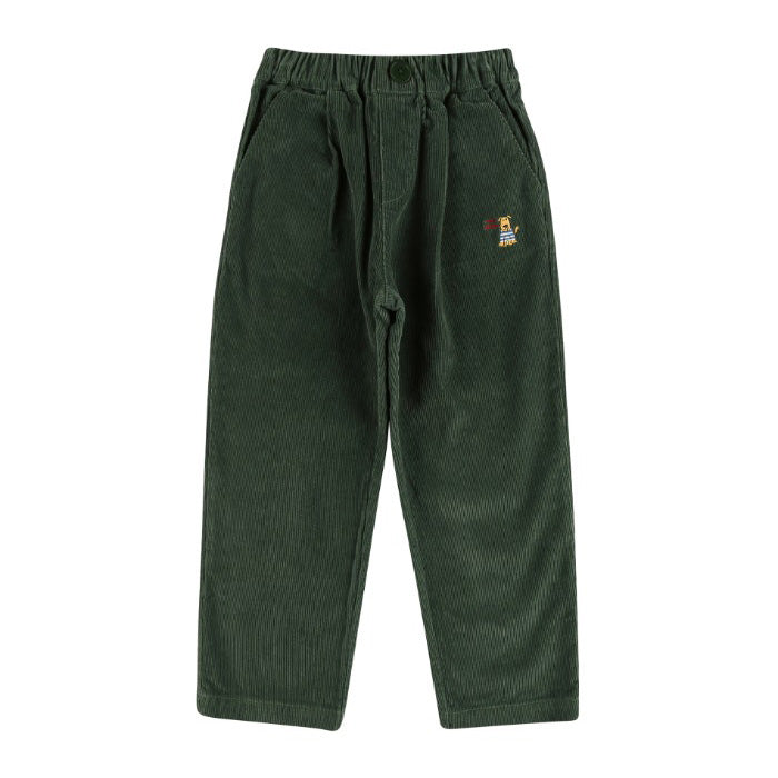 Boys & Girls Green Corduroy Trousers