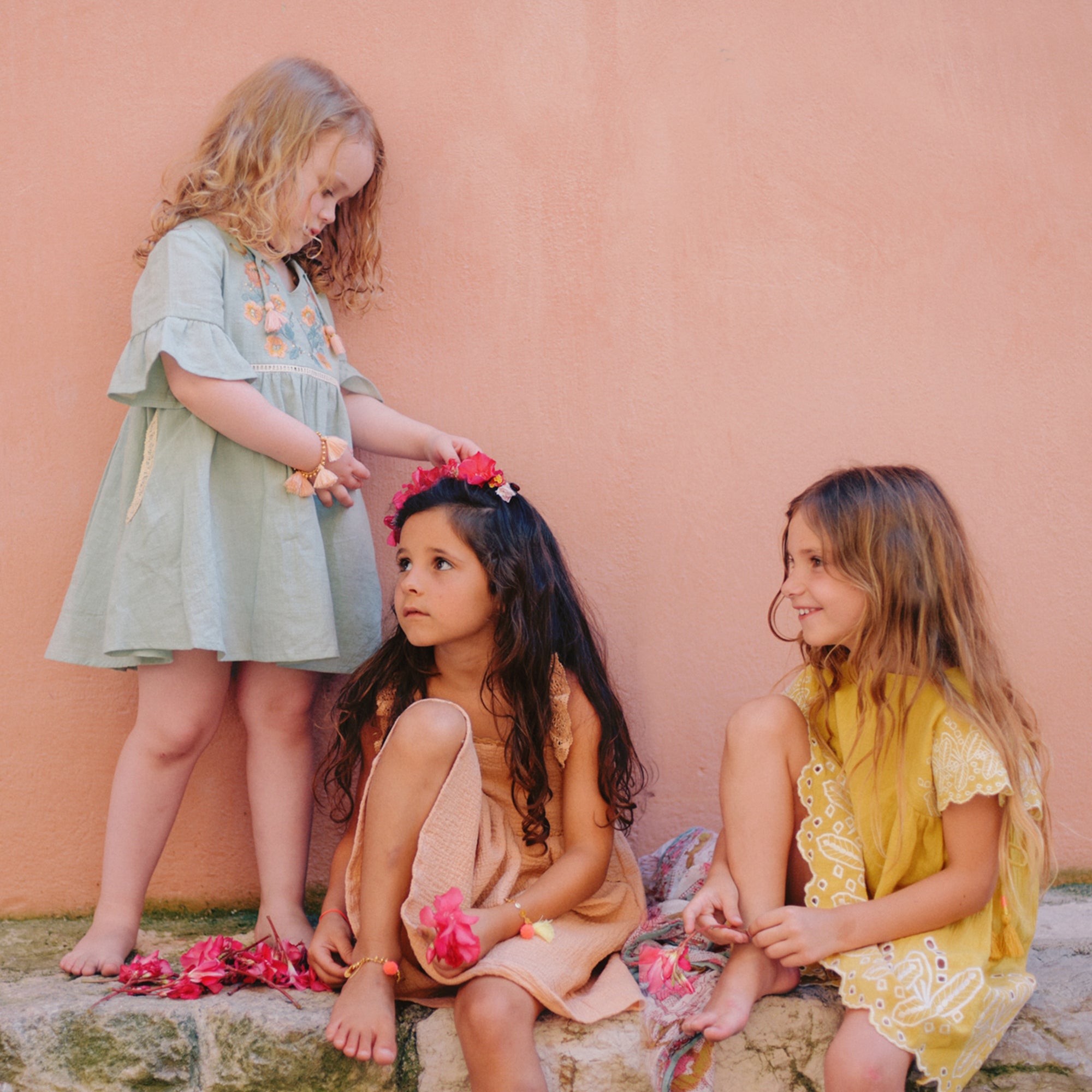 Girls Almond "Sakina" Dress