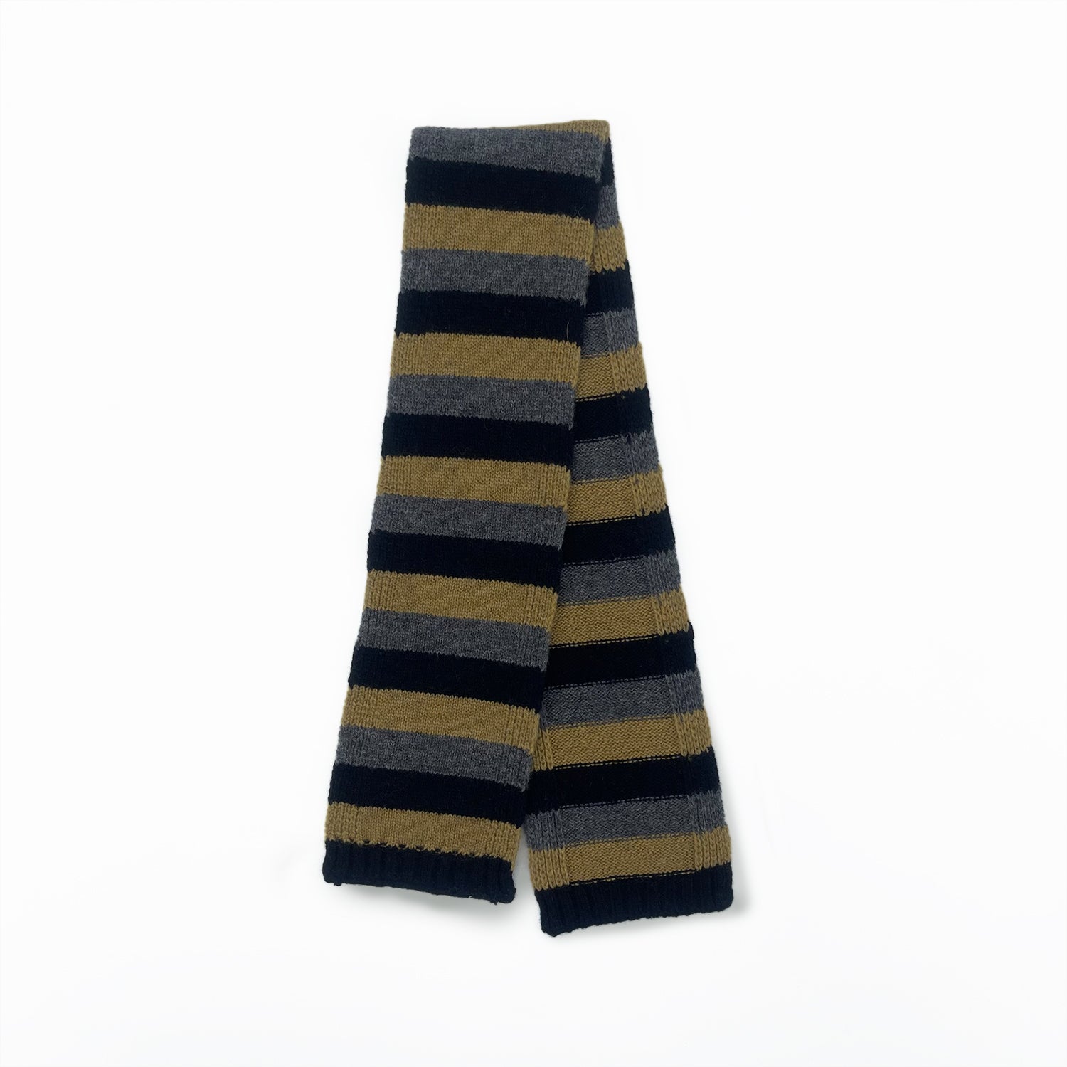 Baby Boys & Girls Grey Stripes Wool Scarf