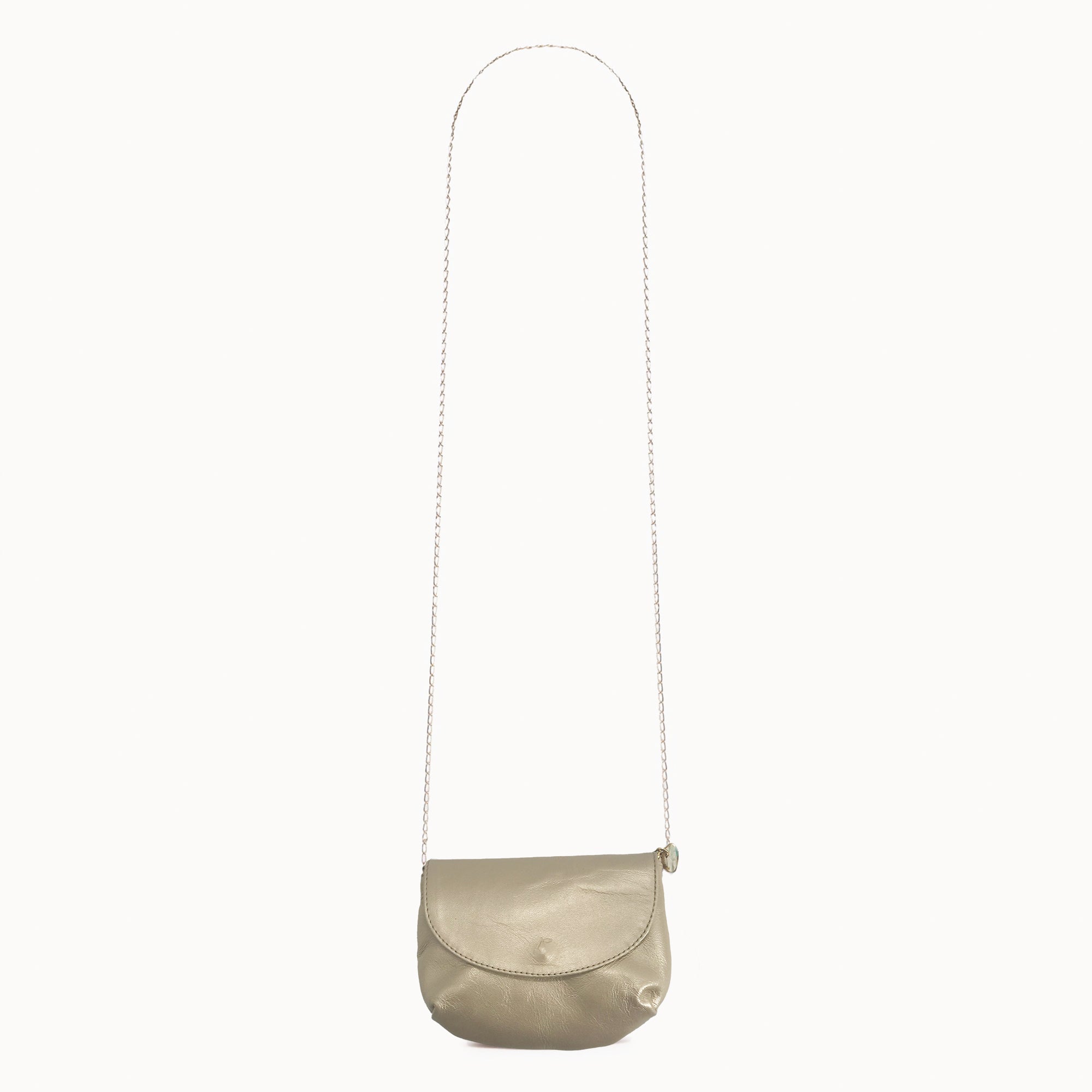 Girls Gold Logo Shoulder Bag