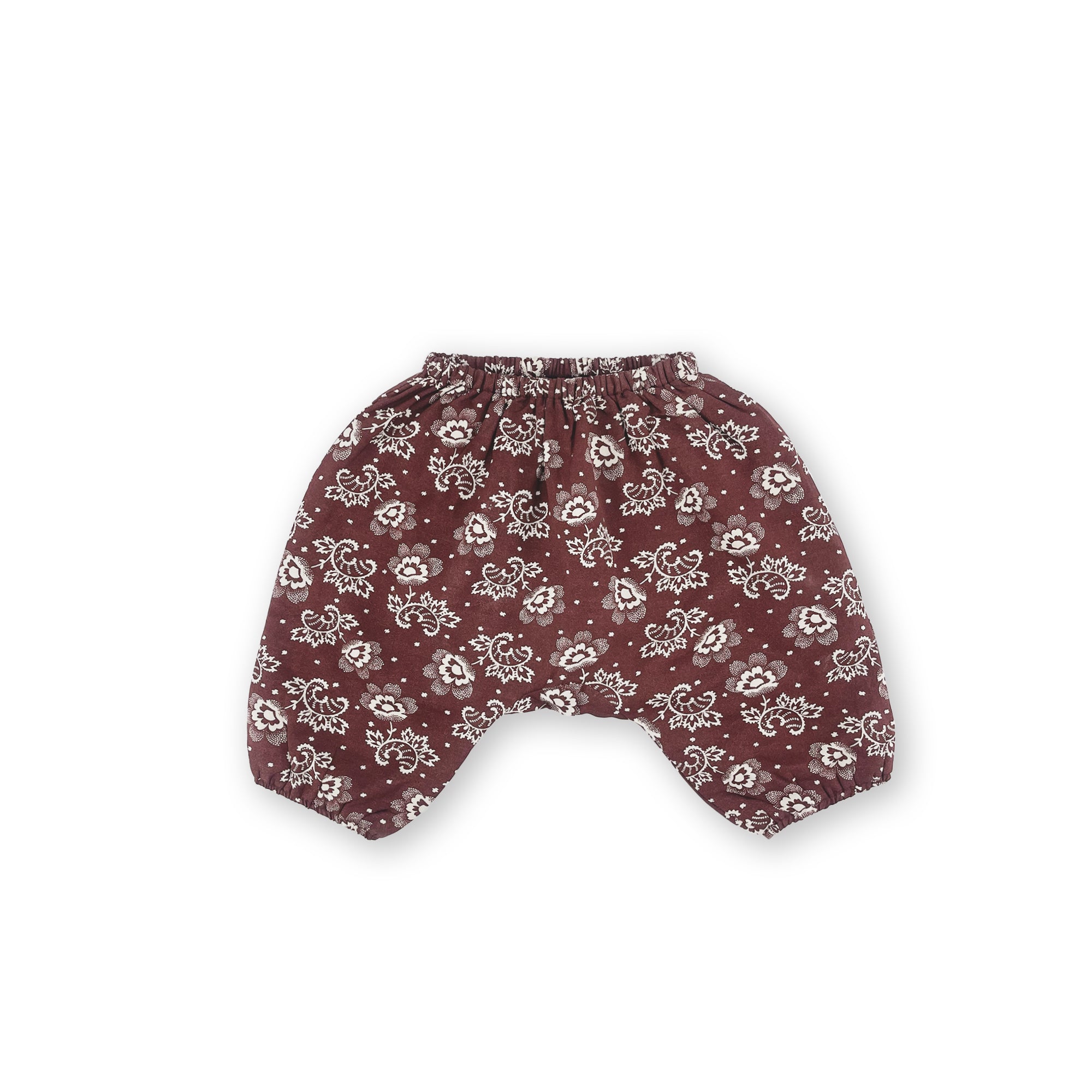 Baby Boys & Girls Brown Printed Trousers