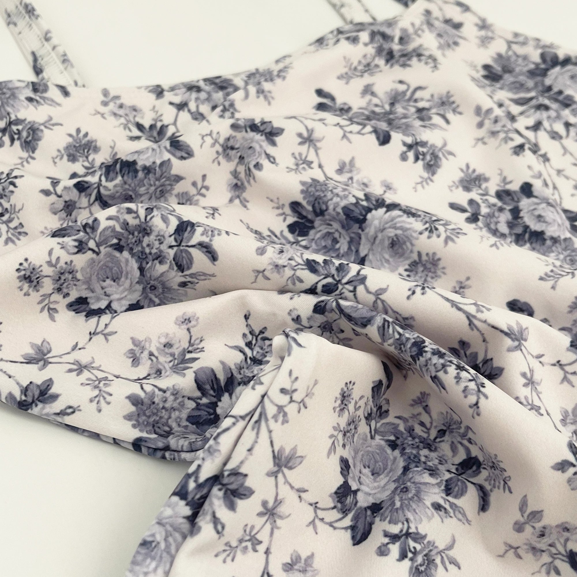 Girls Blue Floral Ballet Onesies