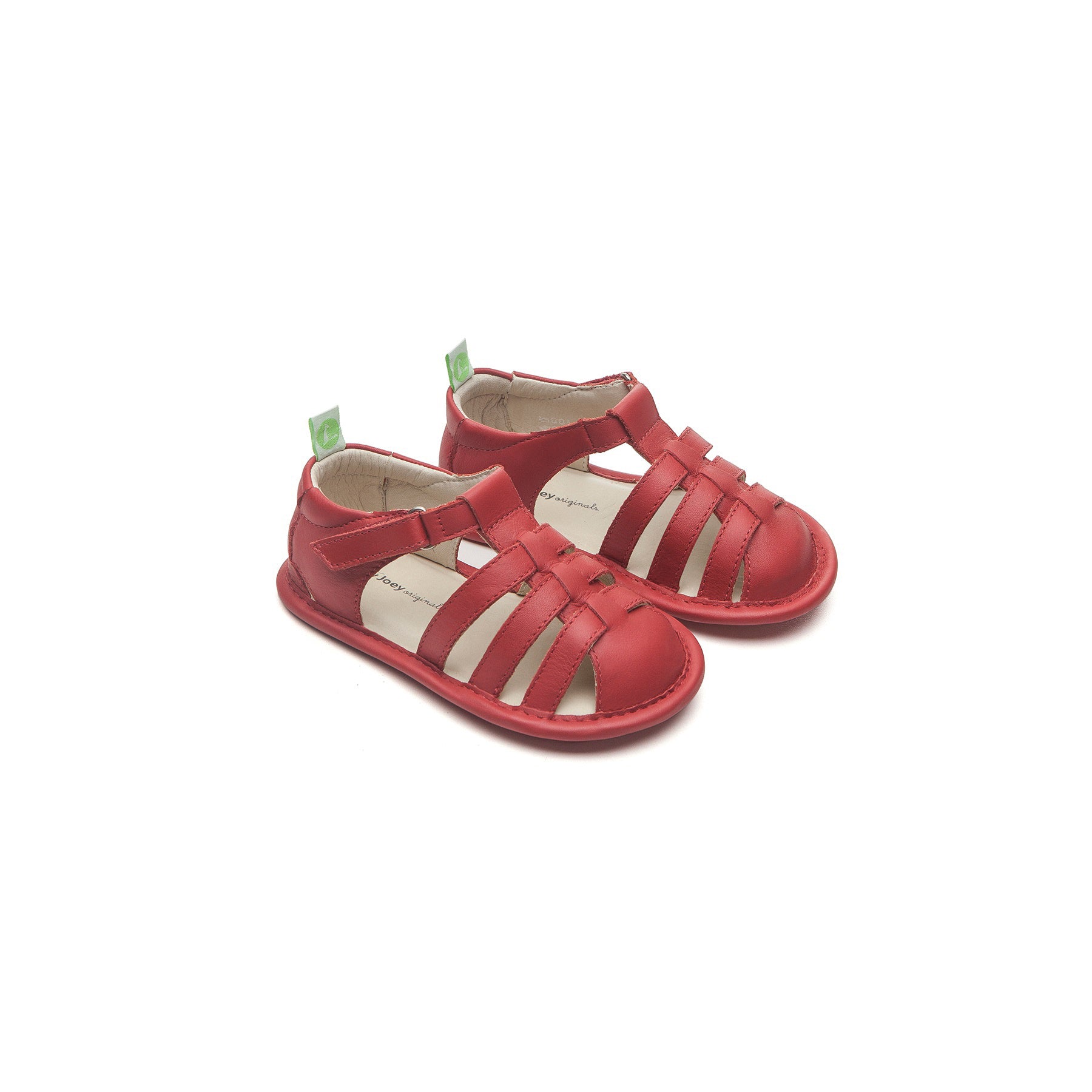 Baby Girls Red Leather Sandals