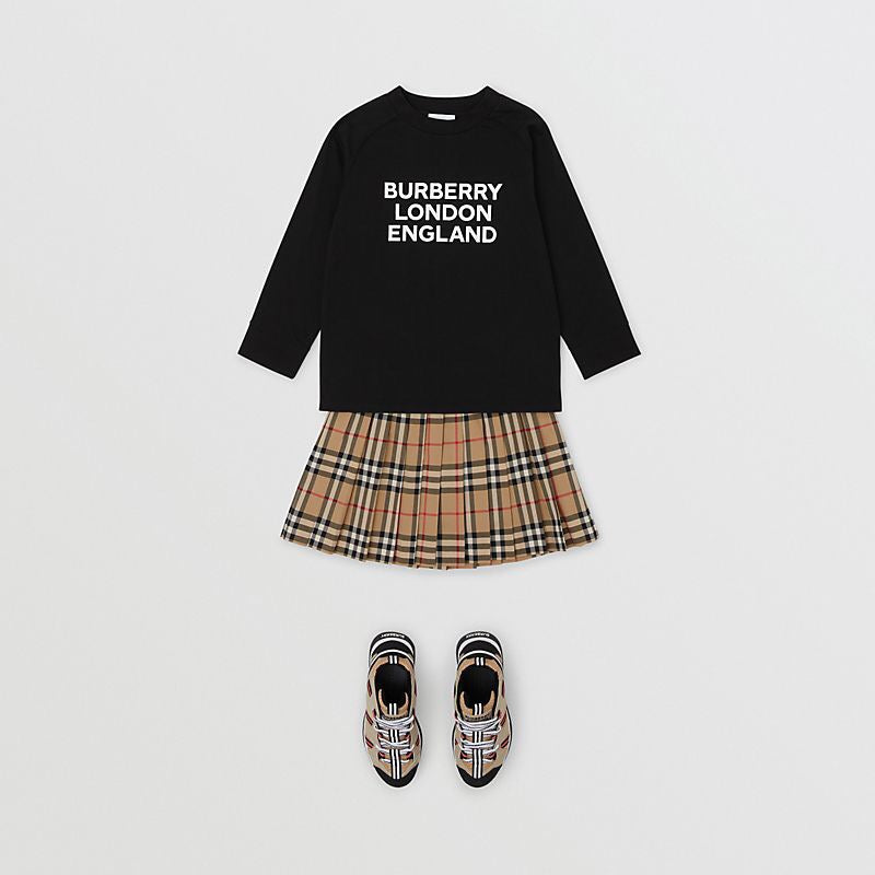 Boys & Girls Black Cotton T-Shirt