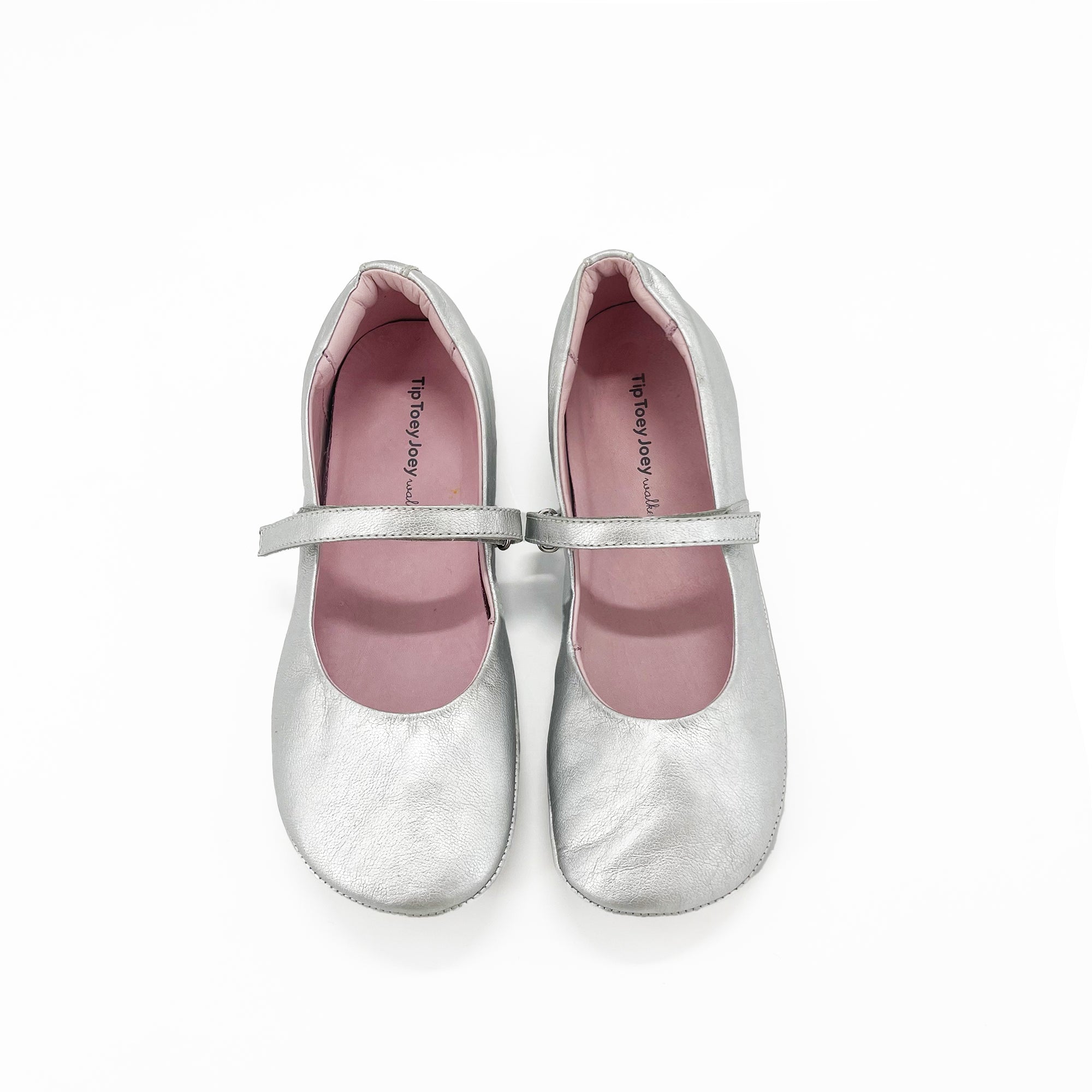 Girls Silver Flat Shoes