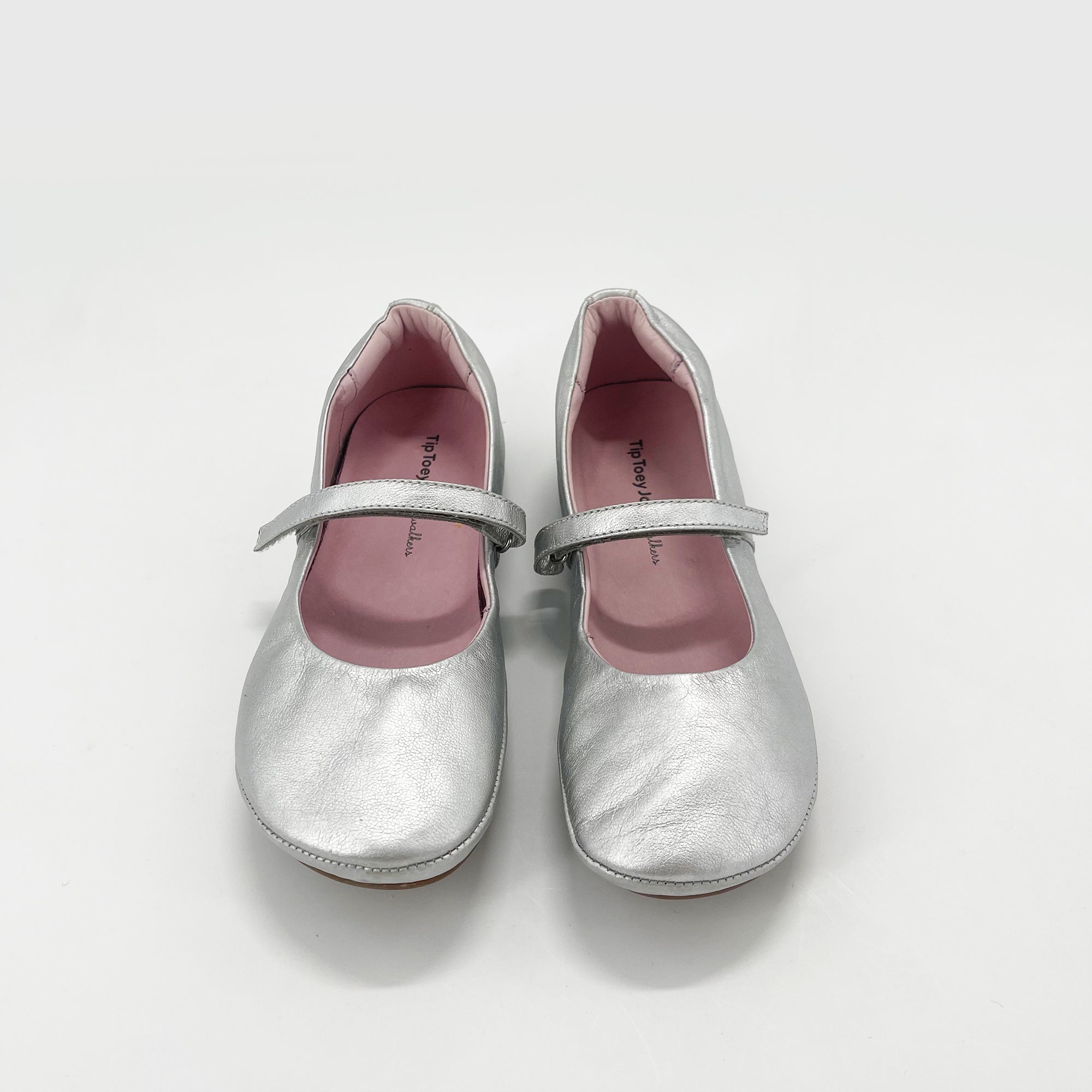 Girls Silver Flat Shoes