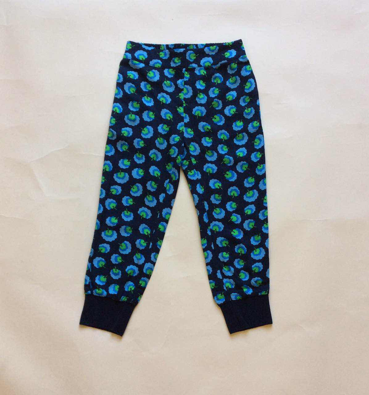 Girls Blue Cotton Allover Printed Trouser - CÉMAROSE | Children's Fashion Store - 2