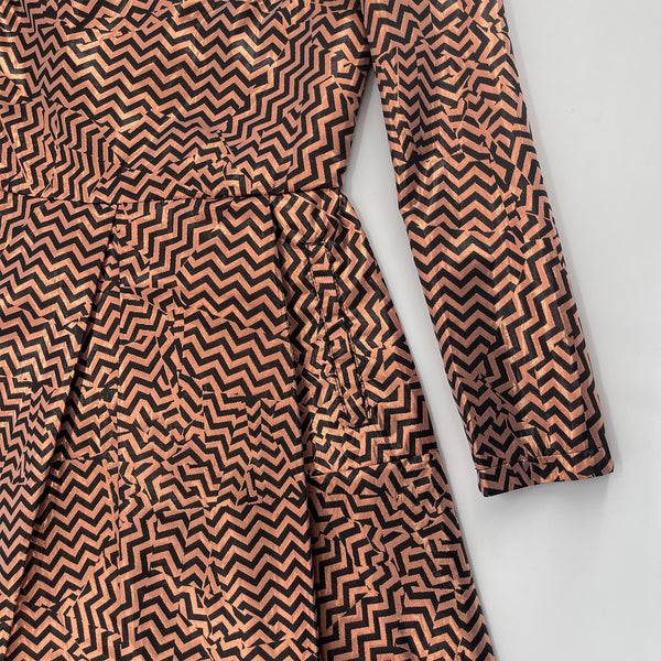Girls Metallic Bronze&Black Monster Dress