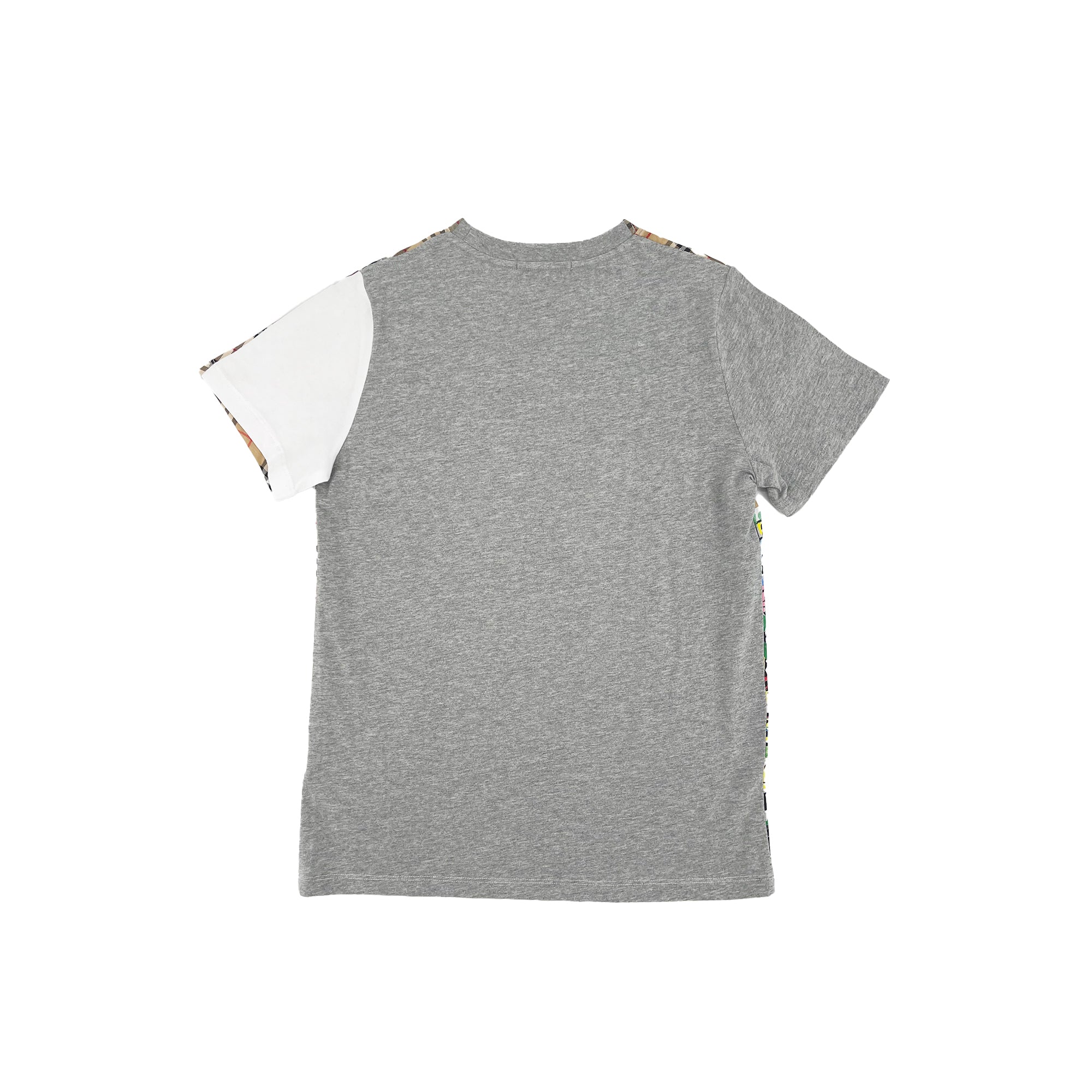 Boys Grey Logo Cotton T-Shirt