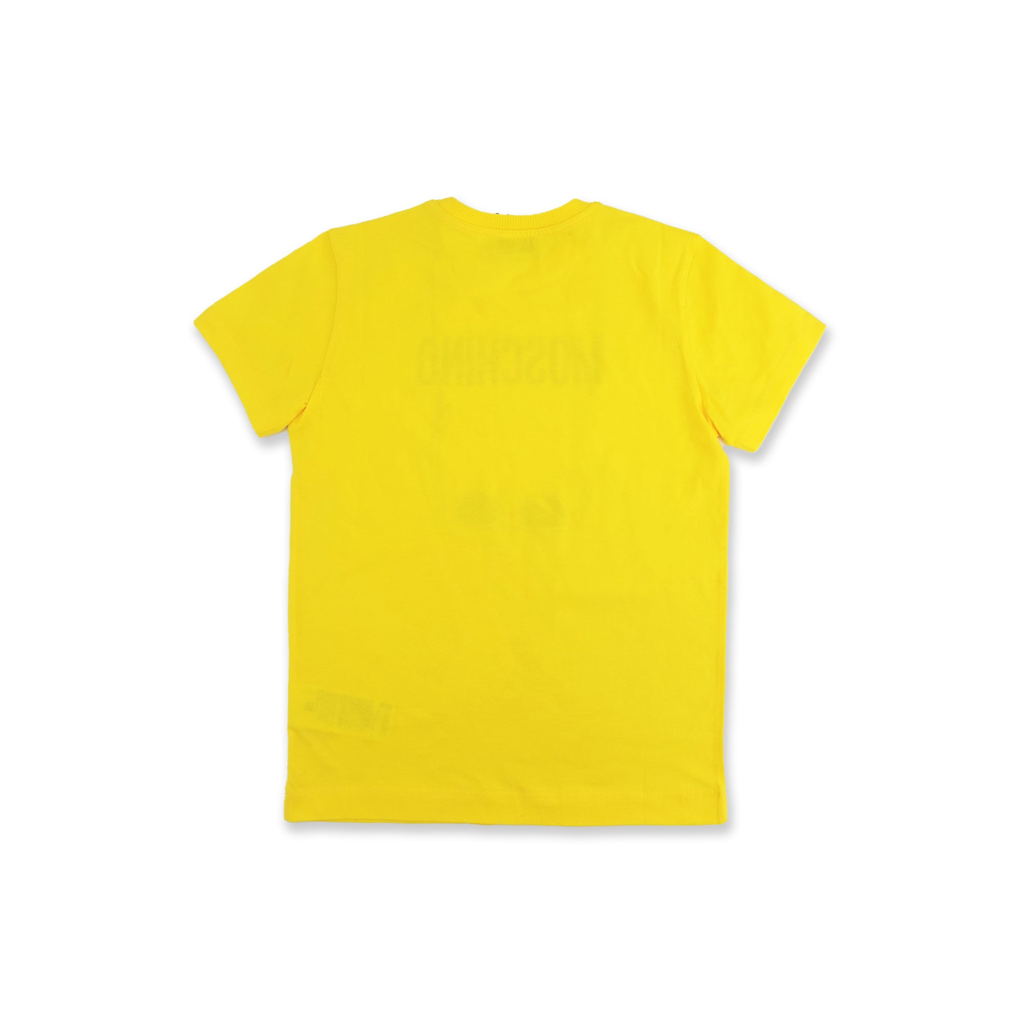 Boys & Girls Yellow Printed Cotton T-Shirt