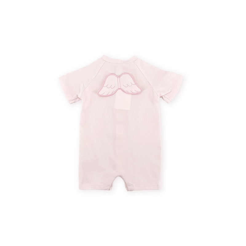 Baby Girls Pink Cotton Babysuit