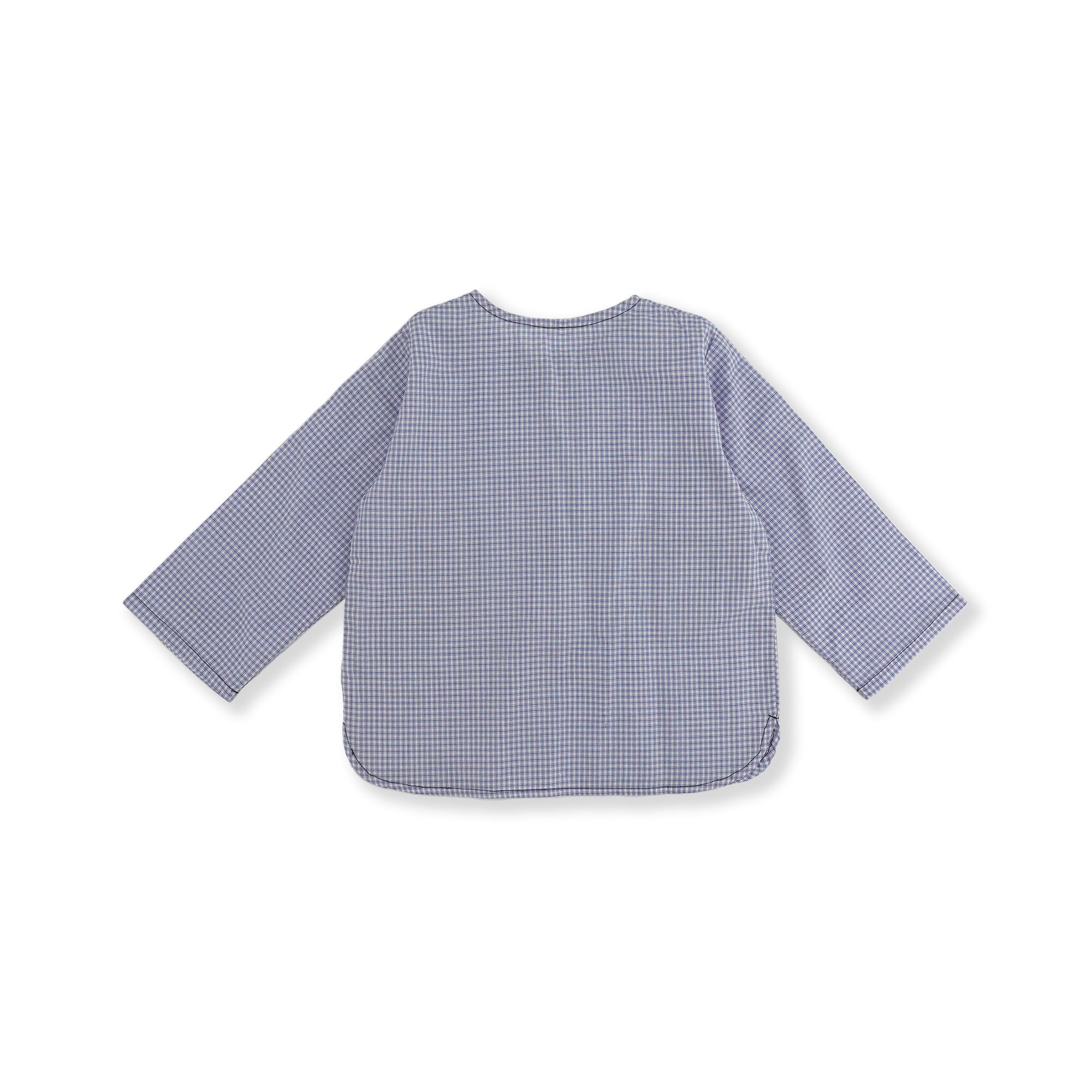 Baby Boys Blue Check Cotton Shirt