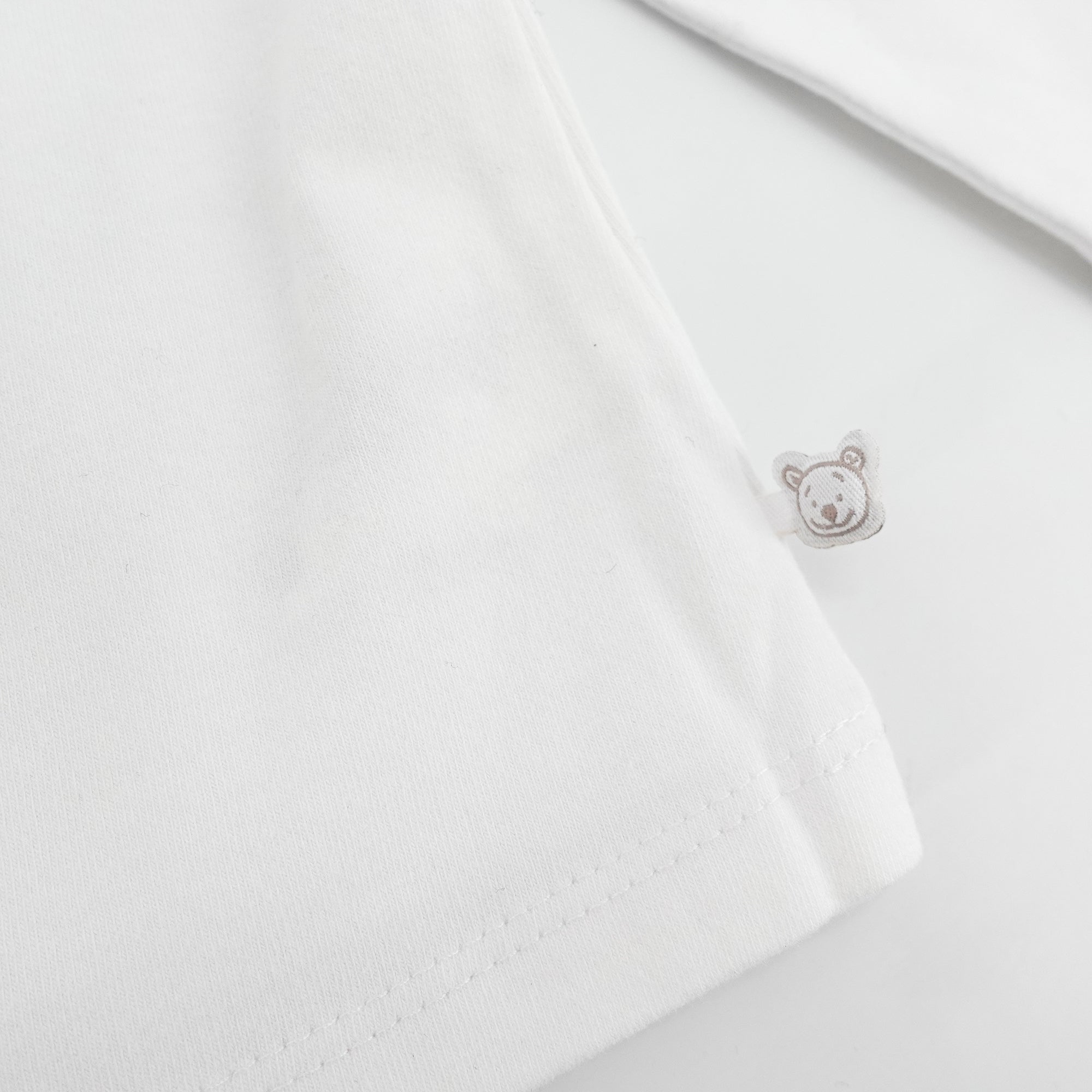 Baby Girls White Cotton T-Shirt