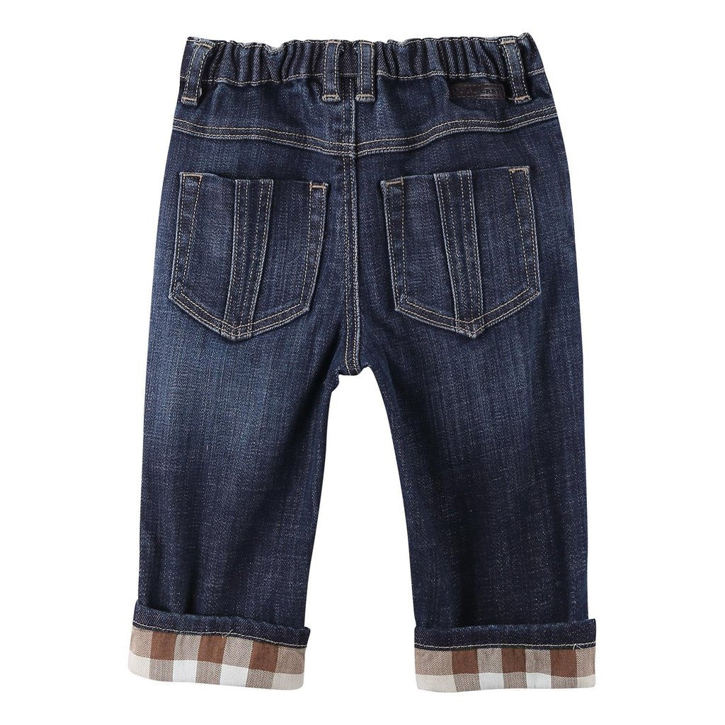 Baby Boys Blue Relaxed Slim Fit Jeans - CÉMAROSE | Children's Fashion Store - 2