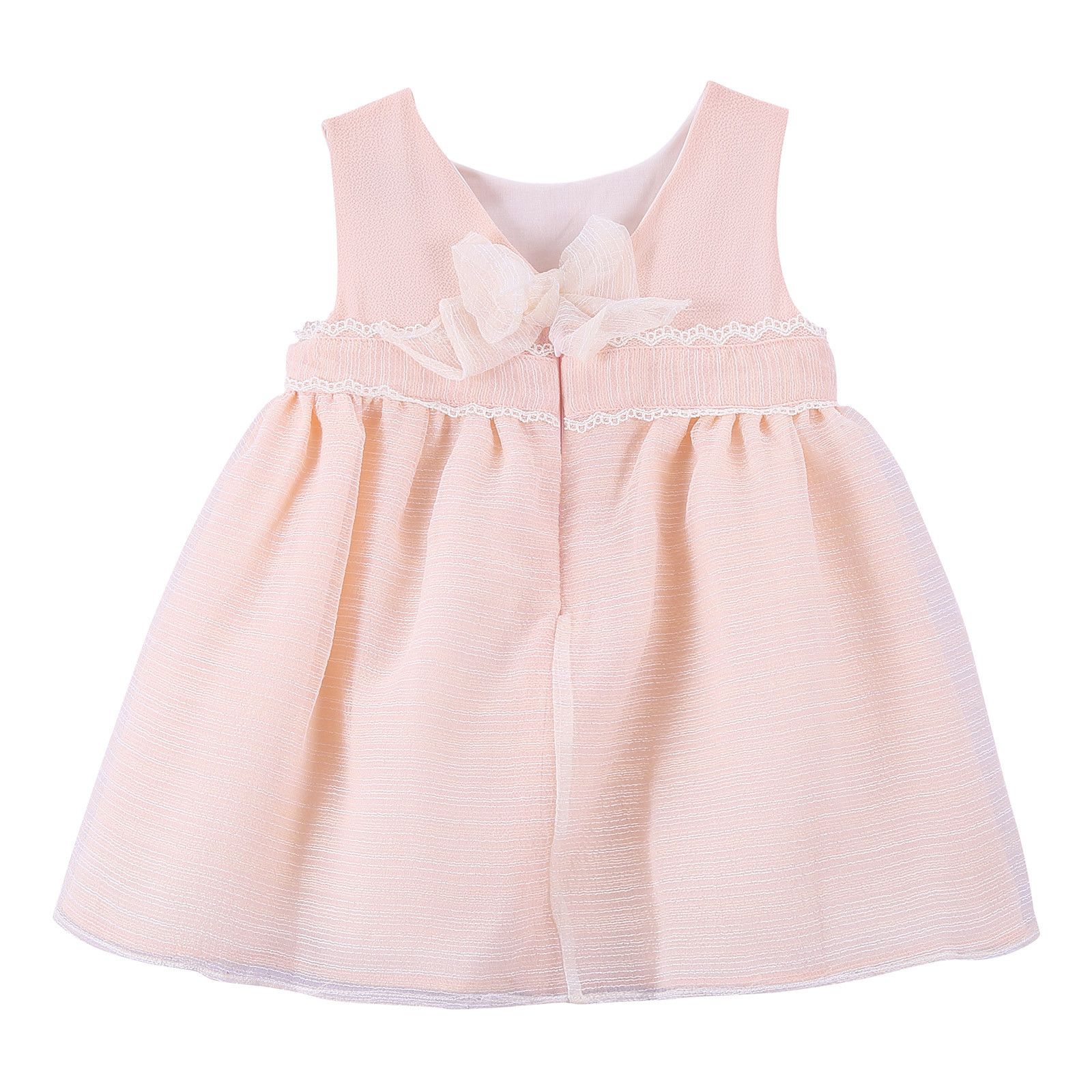 Baby Girls Light Pink Lace Trims Dress - CÉMAROSE | Children's Fashion Store - 2