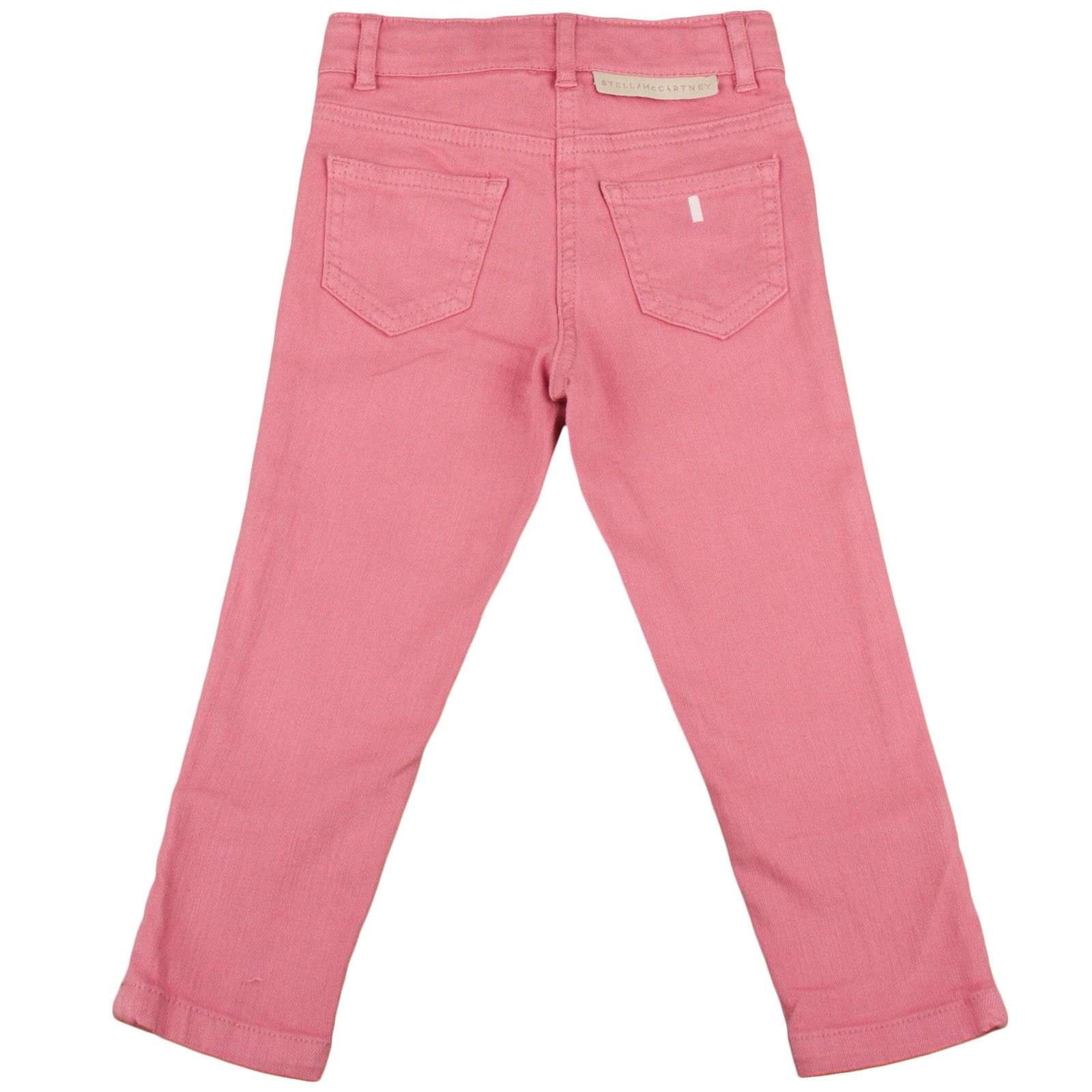 Nina Girls Red Cotton Trousers With Zips At The Ankle - CÉMAROSE | Children's Fashion Store - 2
