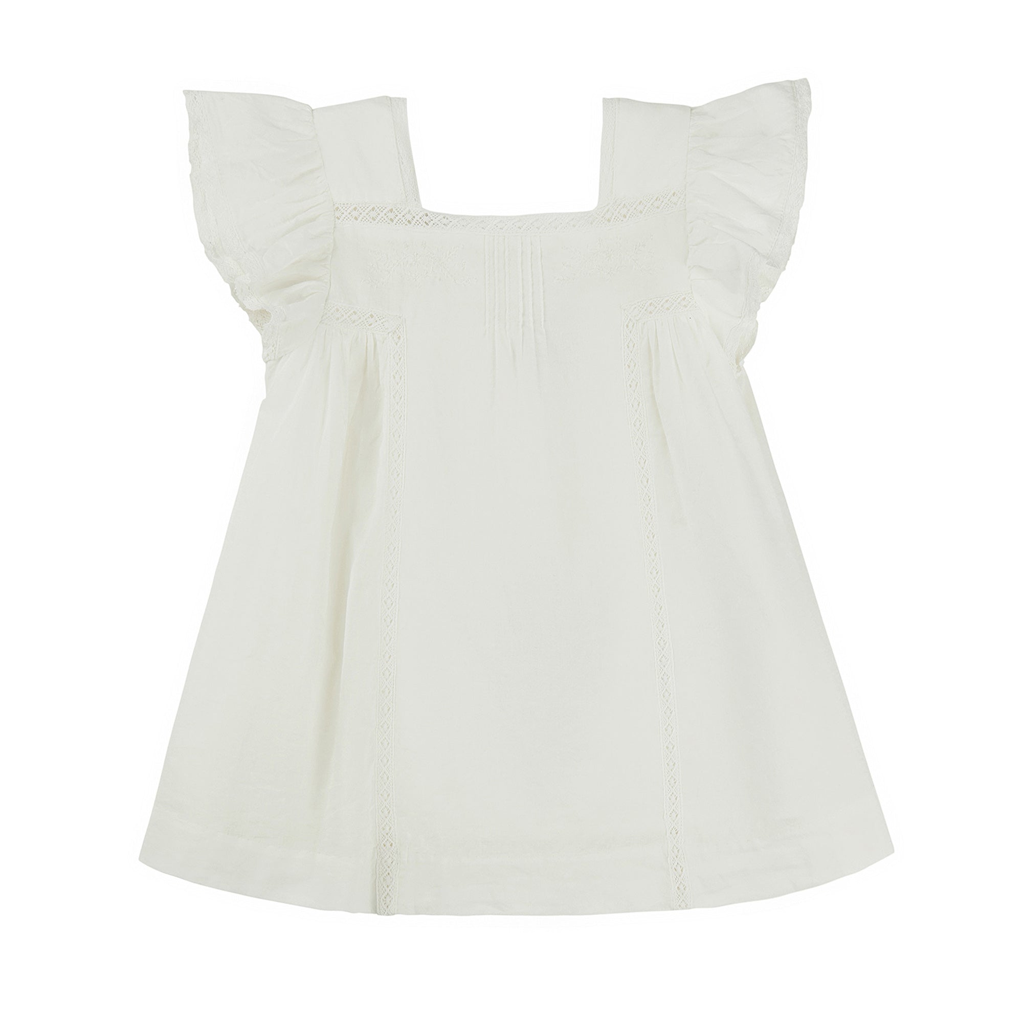 Baby Girls White Cotton Set