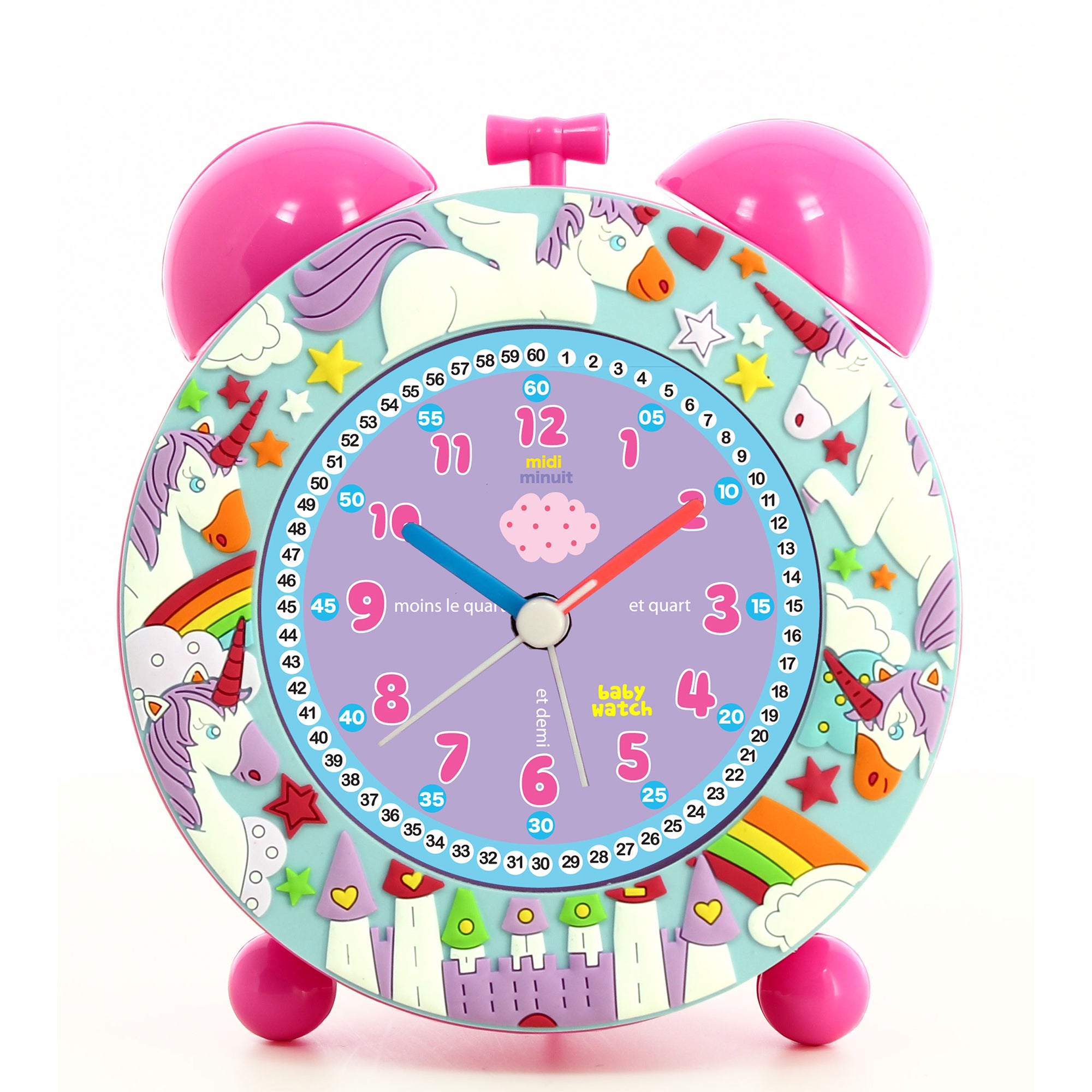 Girls Pink Unicorn Alarm Clock