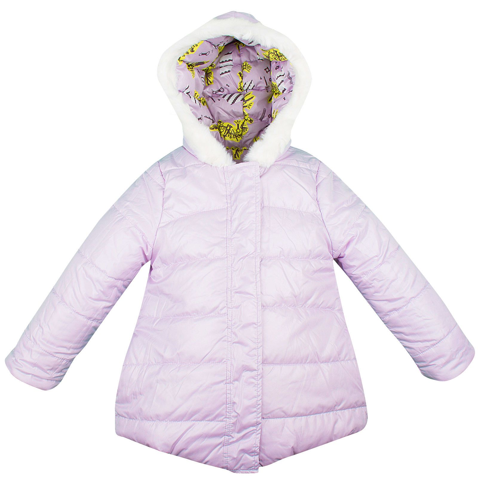 Baby Girls Lavender Monster Reversible Jacket  With Synthetic Fur Trims - CÉMAROSE | Children's Fashion Store - 2