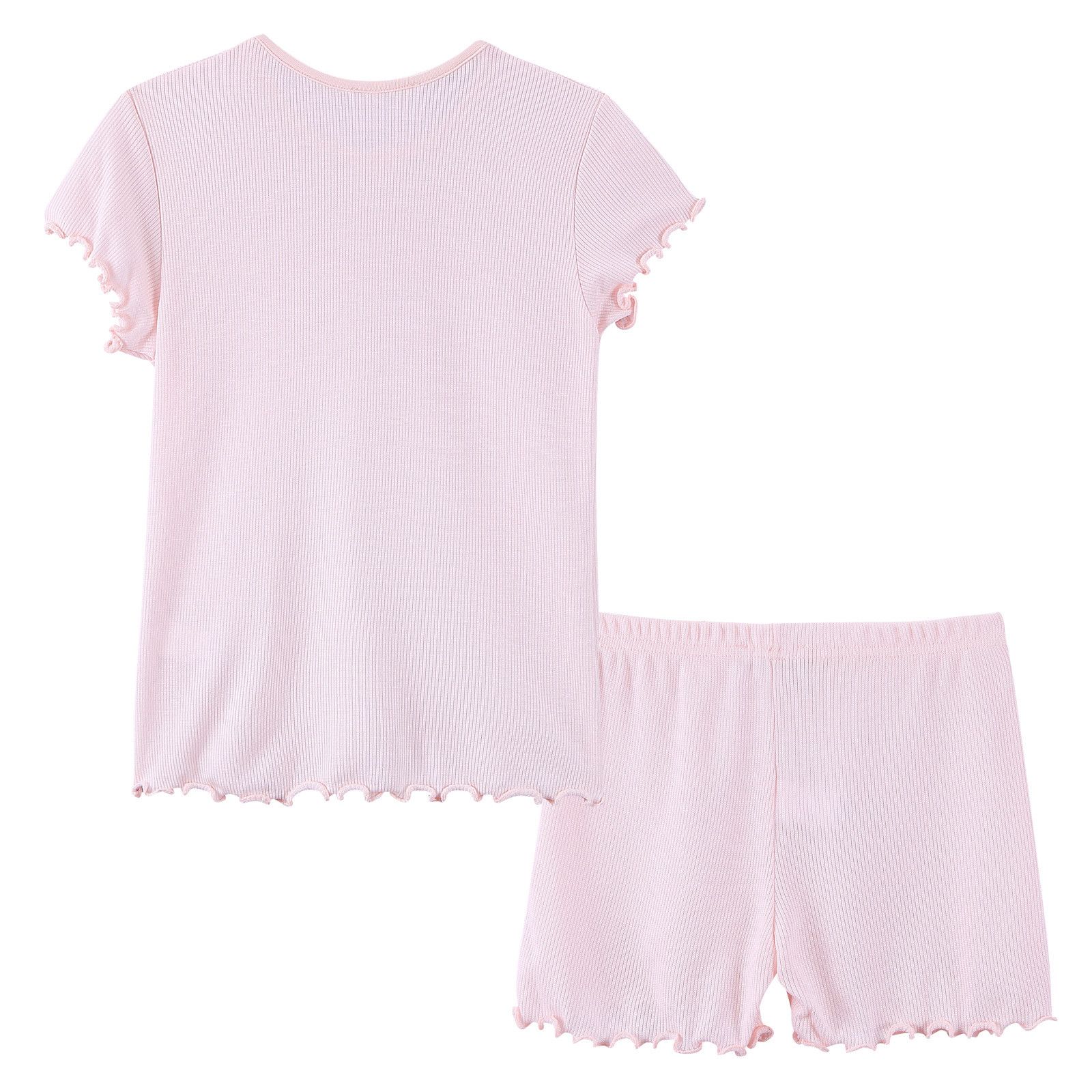 Girls Light Pink Top&Bottom  Pyjama - CÉMAROSE | Children's Fashion Store - 2