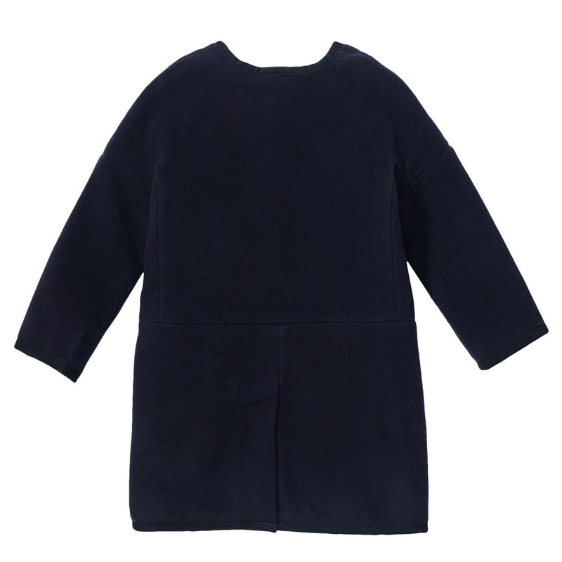 Gils Navy Blue Fur Lined Coat With Pockets - CÉMAROSE | Children's Fashion Store - 2