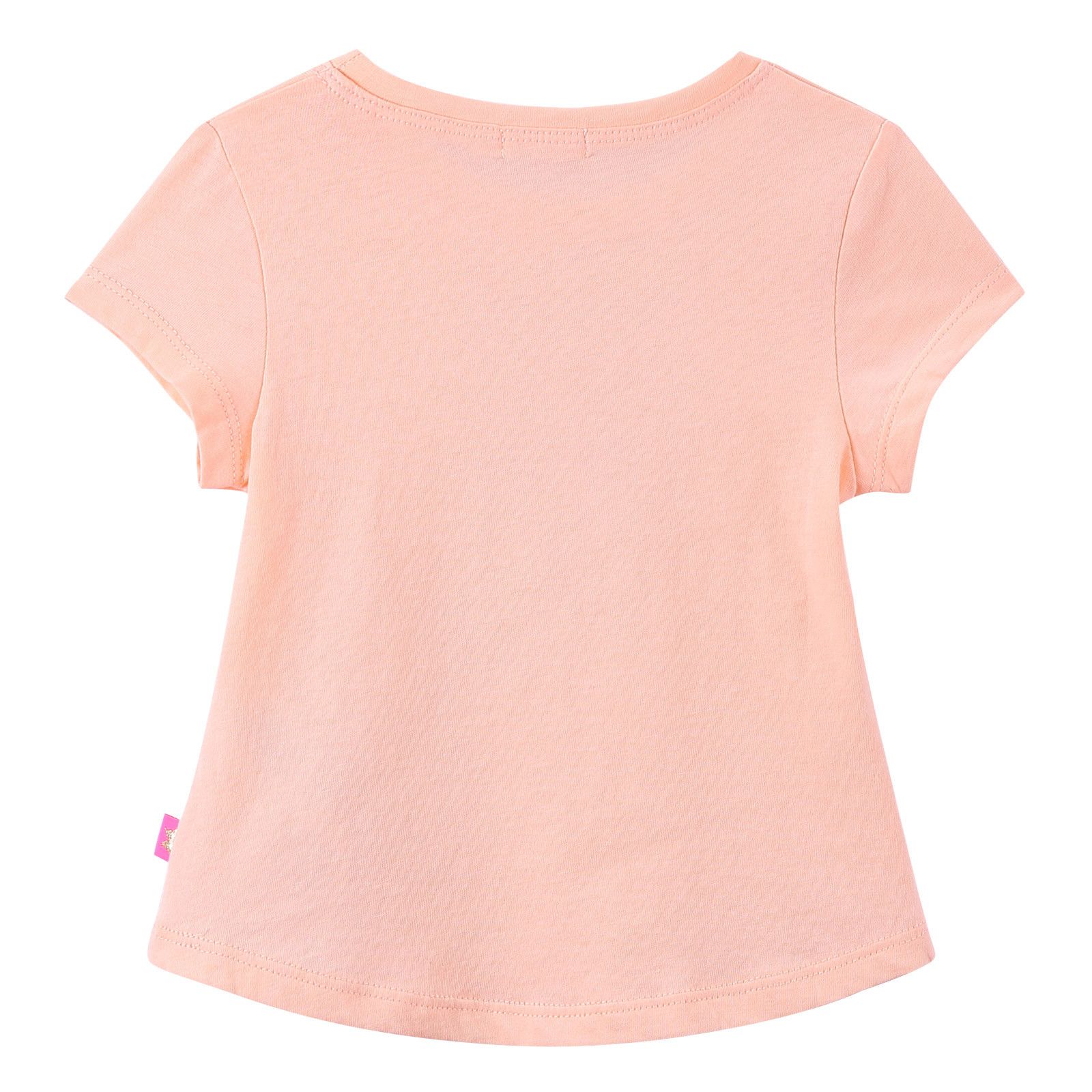 Girls Pink Fishtail Printed Cotton T-Shirt - CÉMAROSE | Children's Fashion Store - 2