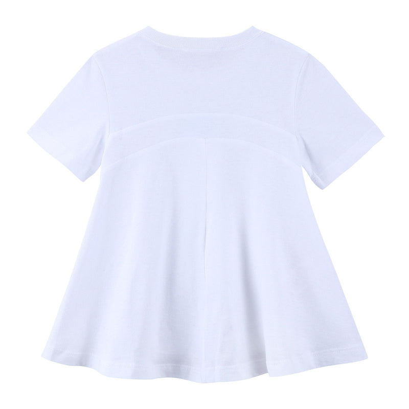 Girls White Cartoon Printed Cotton T-Shirt - CÉMAROSE | Children's Fashion Store - 2