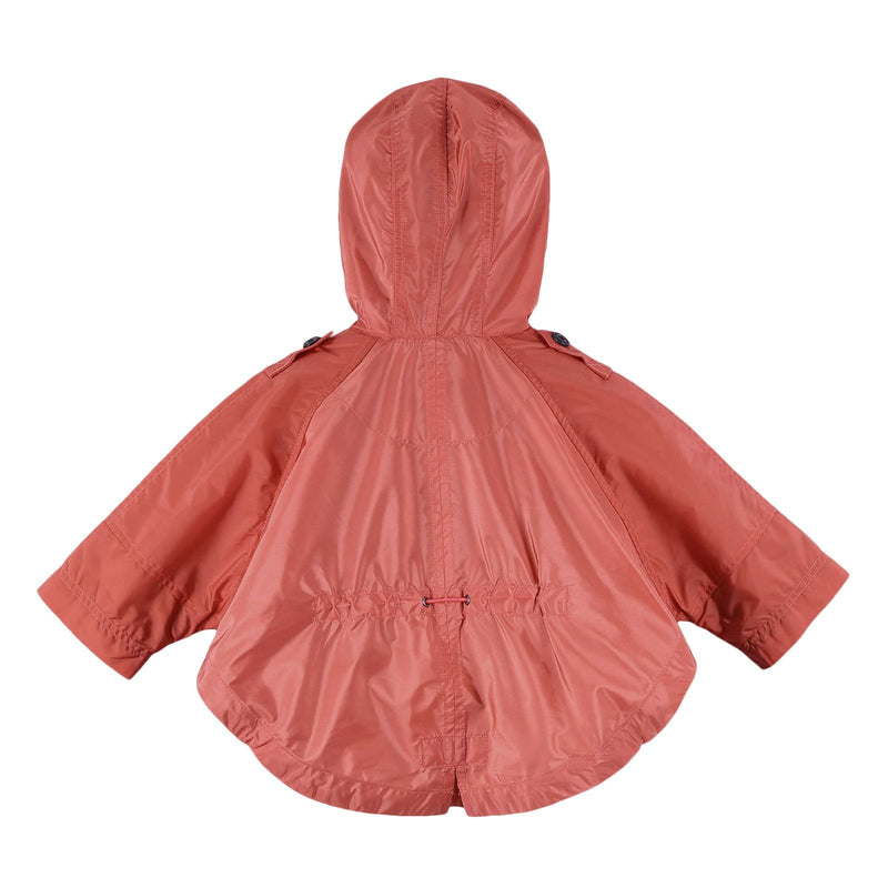 Baby Girls Bright Copper Pink Hooded Cotton Top - CÉMAROSE | Children's Fashion Store - 2