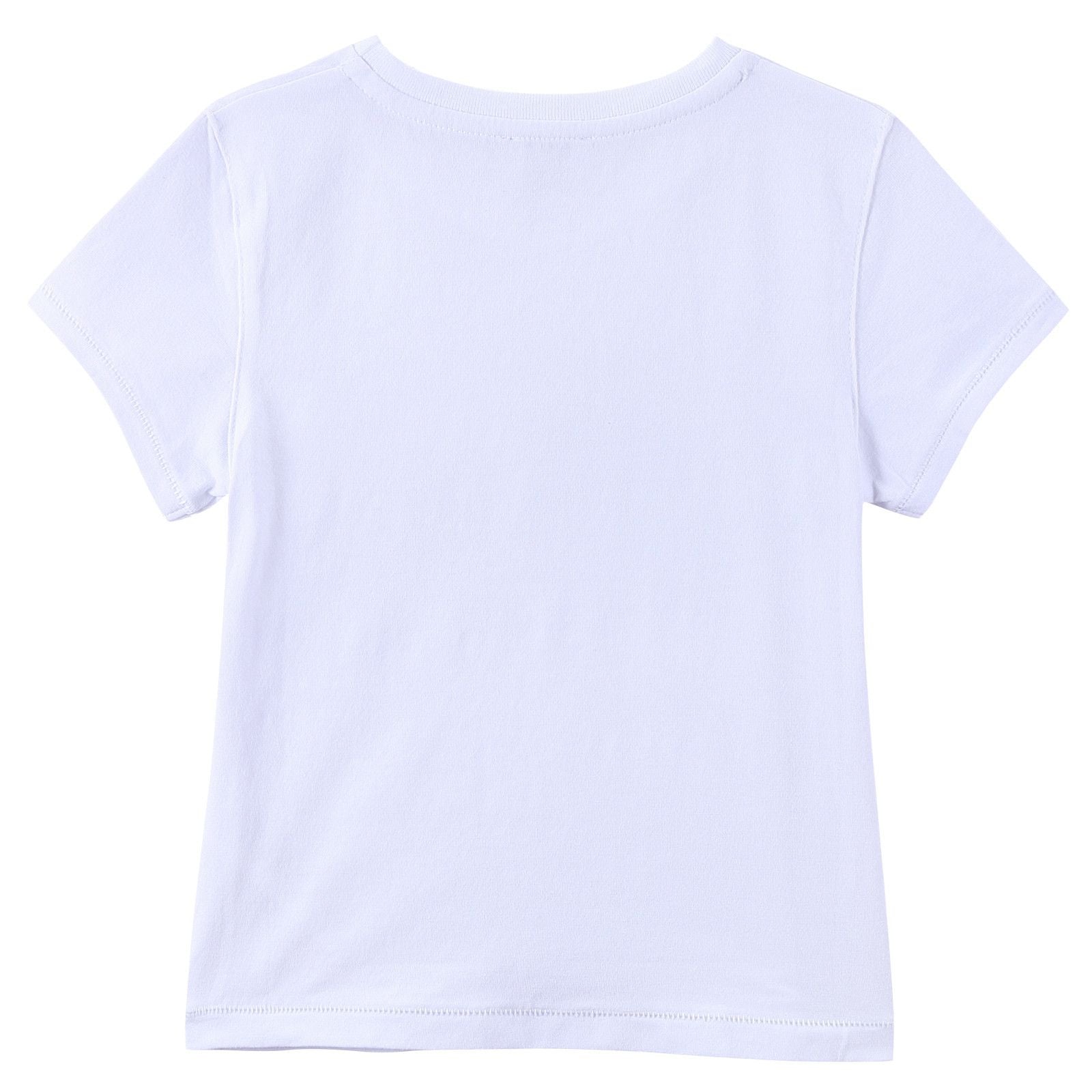 Girls White Cotton T-Shirt With Karl Head Logo - CÉMAROSE | Children's Fashion Store - 3