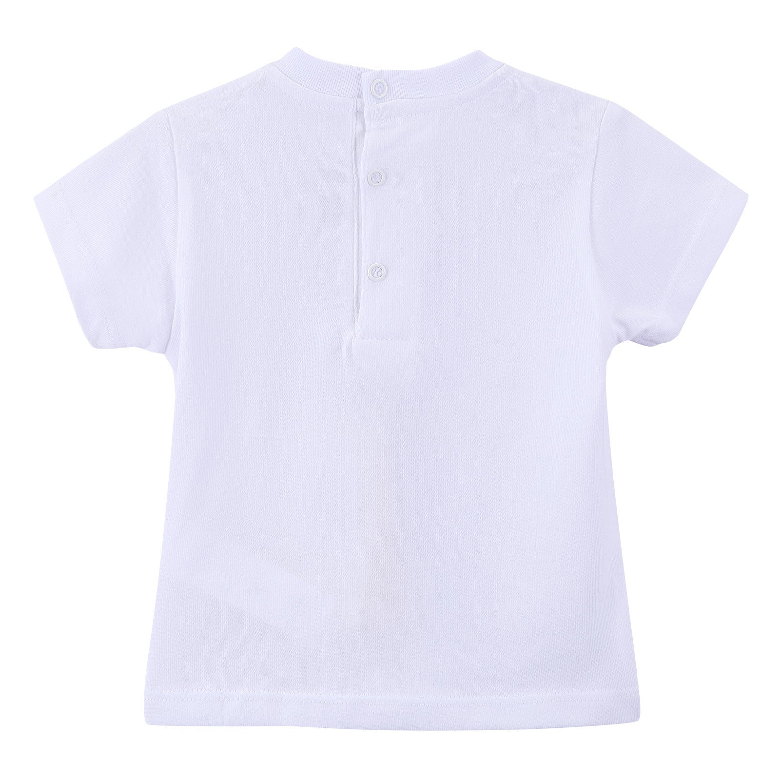 Baby Boys White Eiffel Tower Printed Cotton T-Shirt - CÉMAROSE | Children's Fashion Store - 2